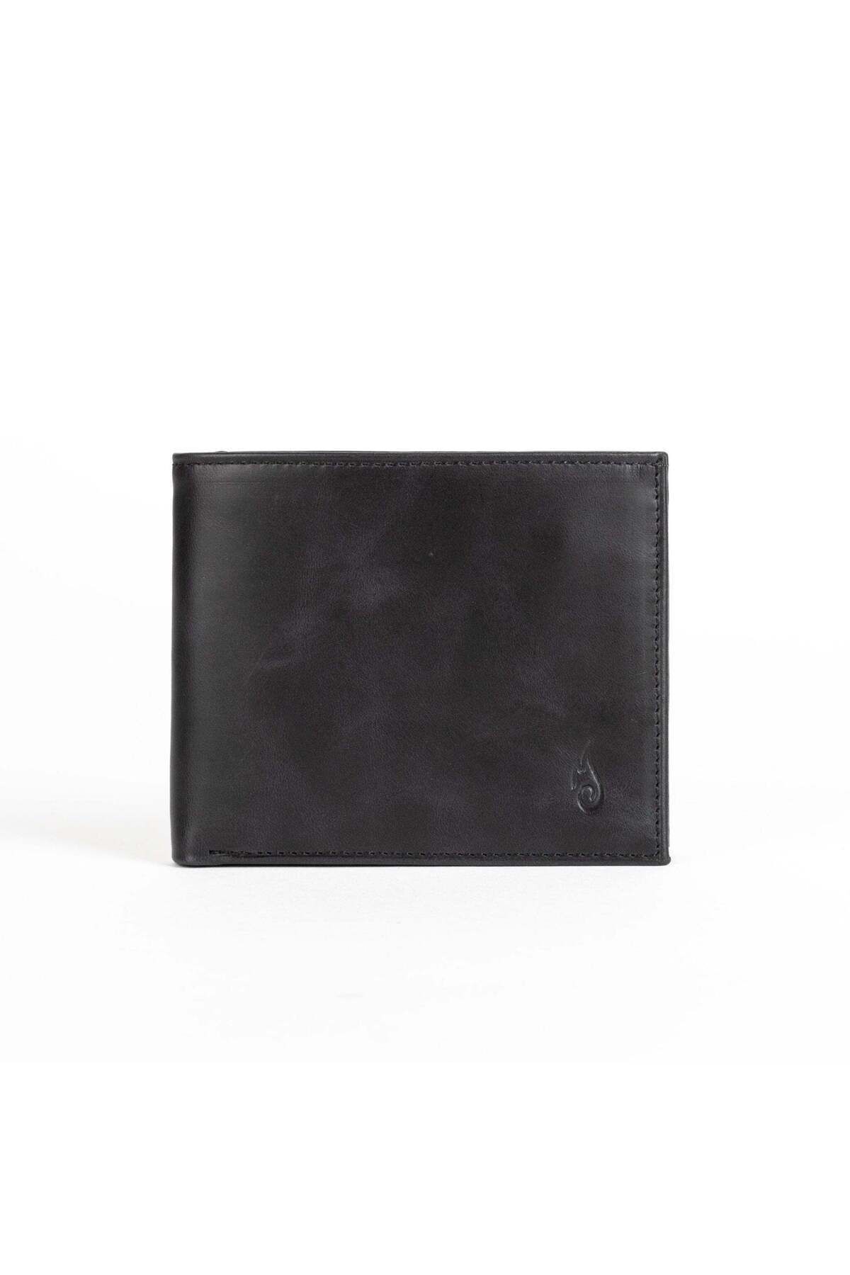 Ignis Craft-Black Genuine Leather Men's Wallet with Rfid Protection | Minimalist |   Companion Obsidian 4