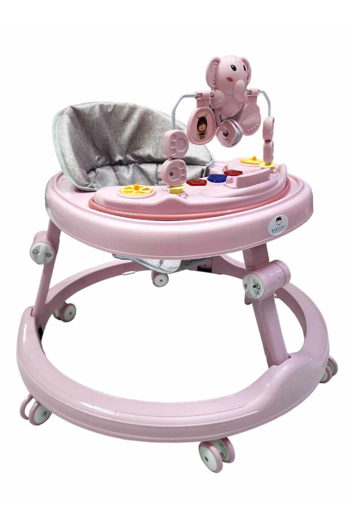 BabyCara-Baby Walker Multifunctional Anti Rollover Anti O Folding 6 18 Months with Music and Phone Stand 1