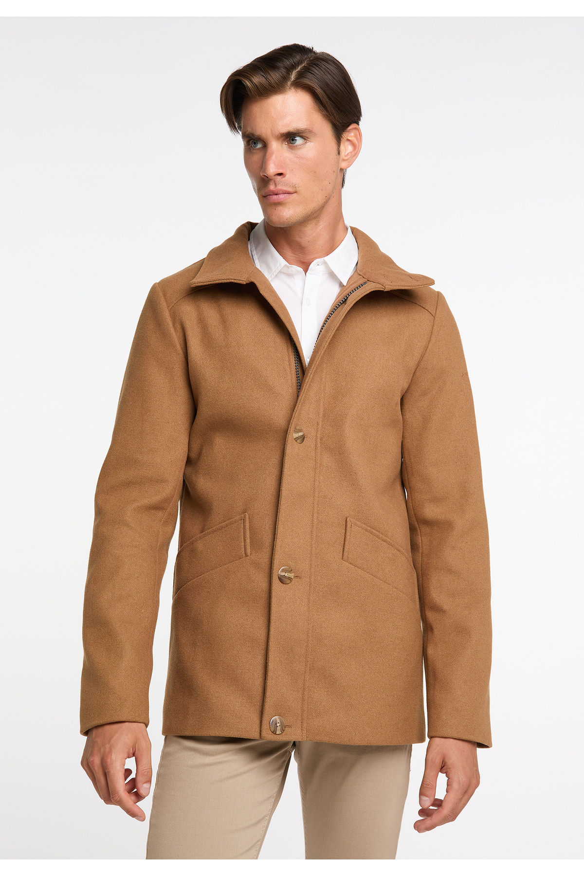 Dreimaster-Übergangsjacke aus Wollgemisch 3
