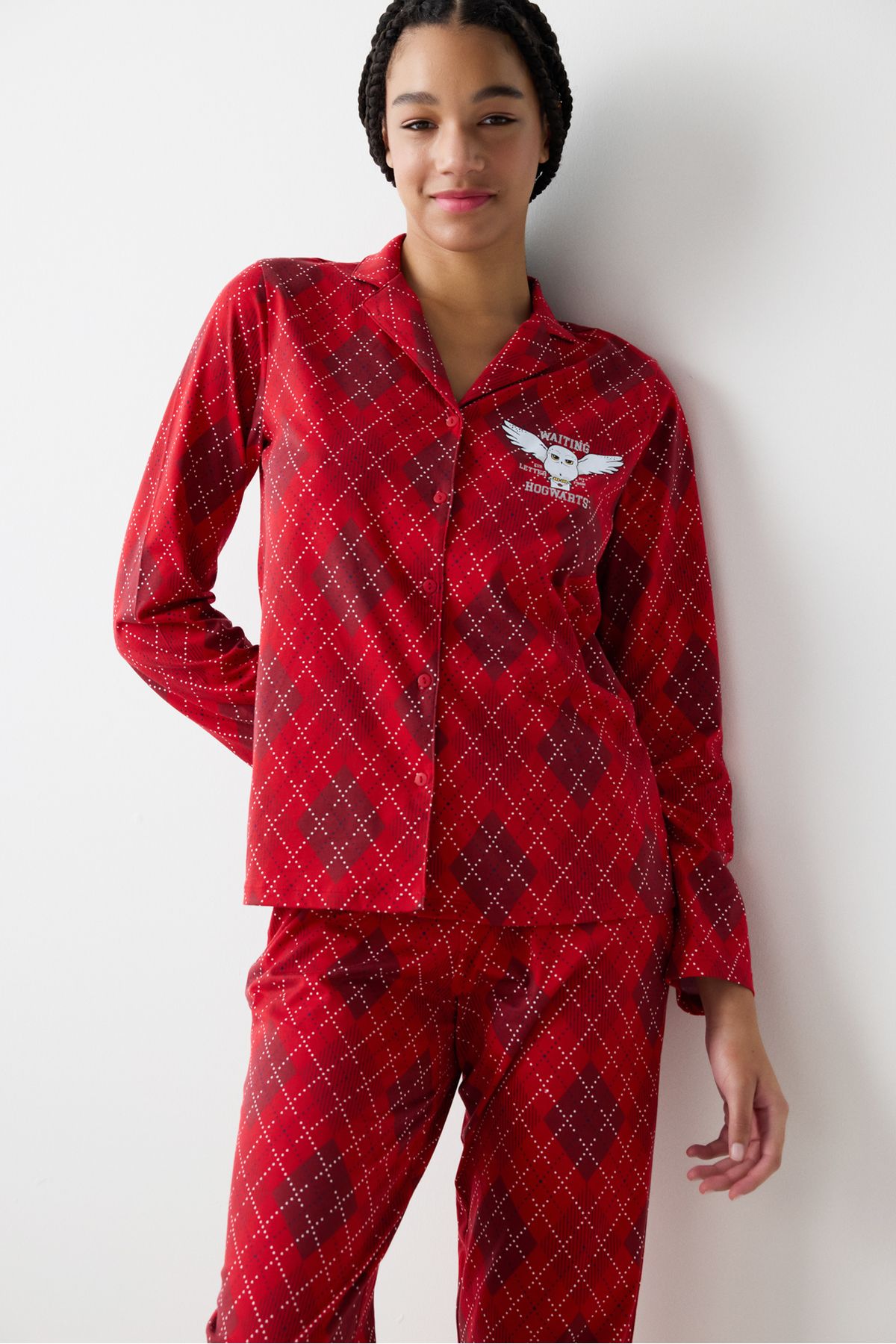 Penti-Harry Potter Lumos Rotes Hemd-Hosen-Pyjama-Set 2