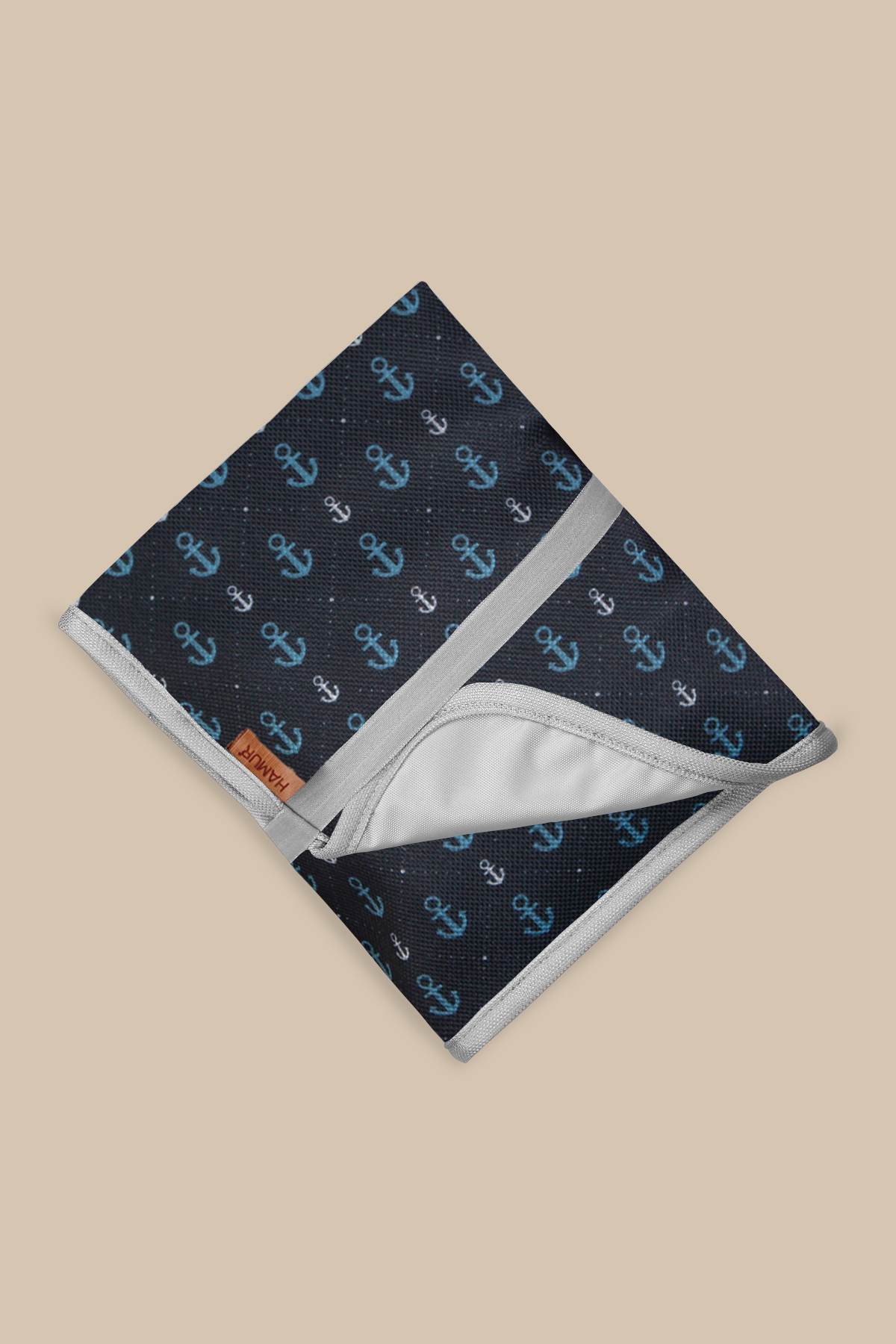 HAMUR Anne Bebek Bakım Örtüsü Yenidoğan Alt Açma Değiştirme Anchor Organizer Pedi Minderi Çift Taraflı fotoğrafı 6 (önizleme)