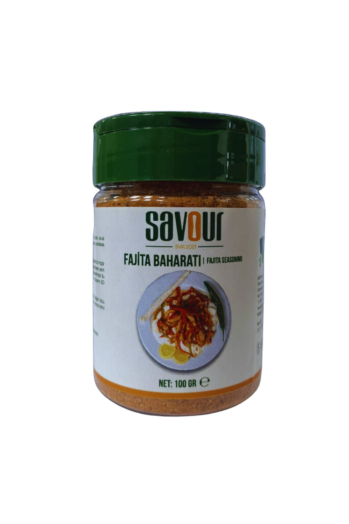 SVR FAJİTA BAHARATI - 100 GR ( TUZLUKLU PET )