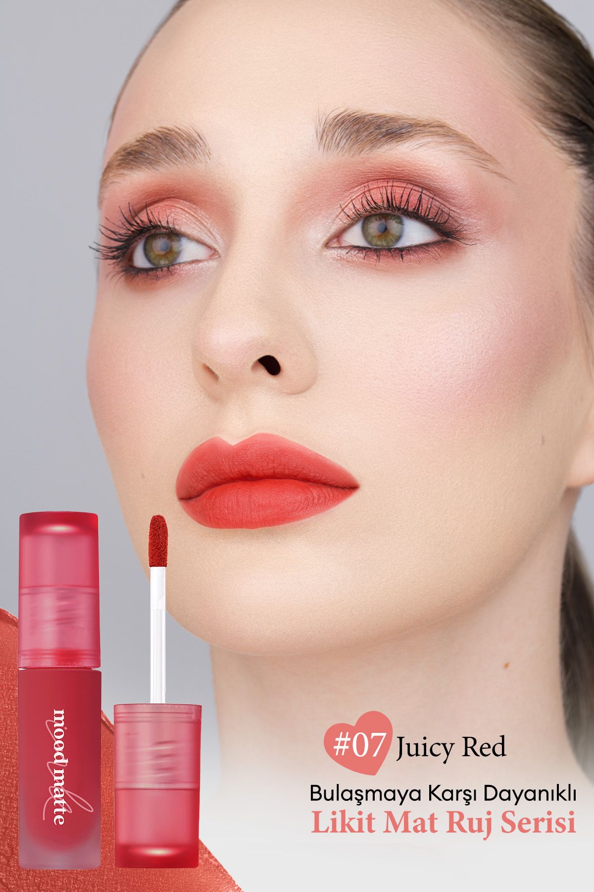 PERIPERA-Tint with Matte Finish, Full and Smooth Appearance Peripera Ink Mood Matte Tint (07 Juicy Red) 2