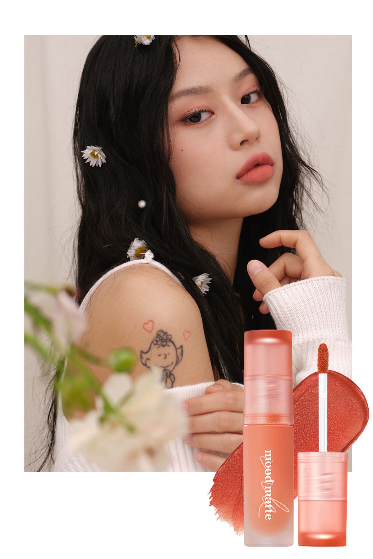 PERIPERA-لون حبر PERIPERA ذو ملمس غير لامع مع مظهر غير لامع ومتين وناعم (01 Peach Pure) 1