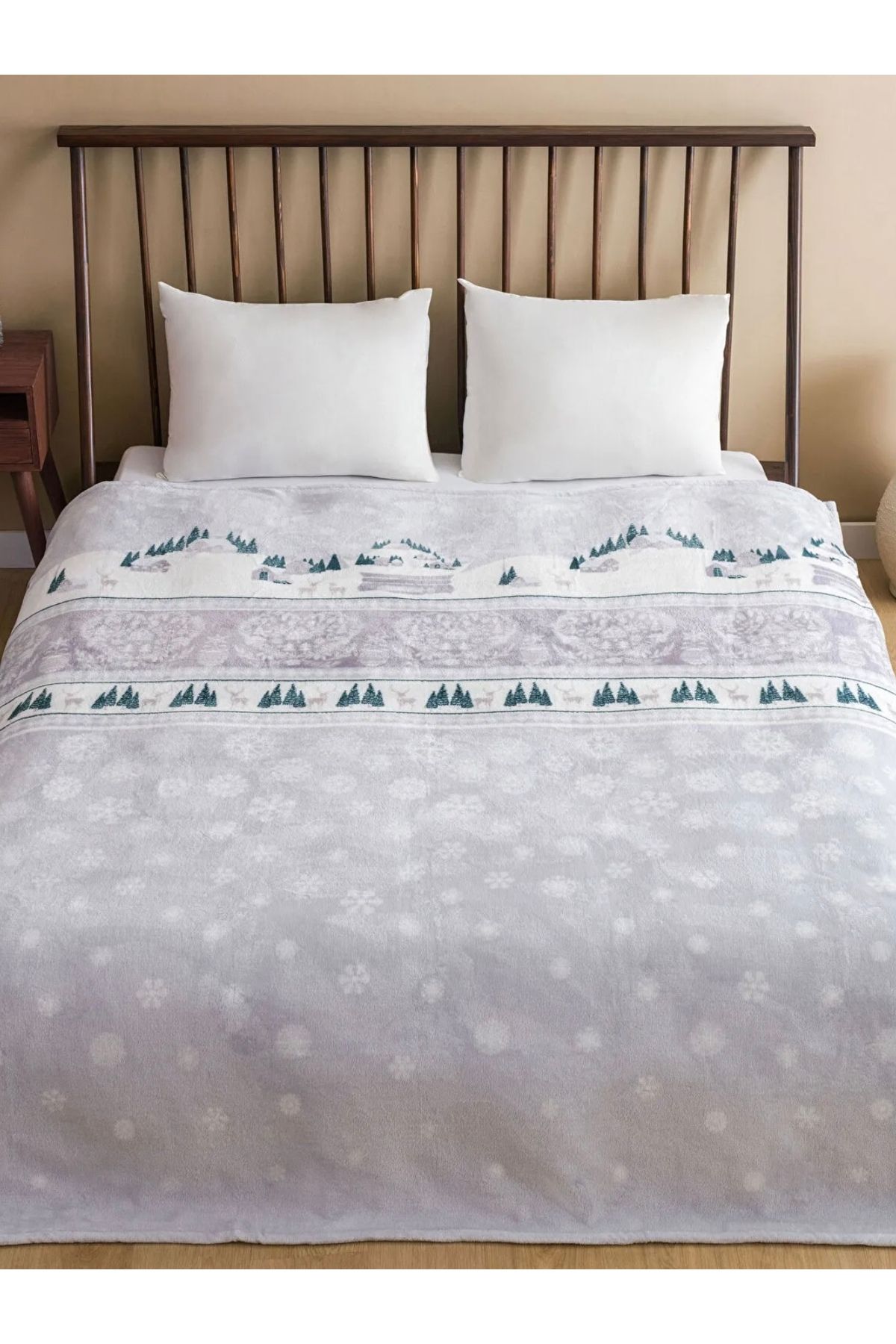 LC Waikiki-Lcw Home Mixed Pattern Double Blanket 200X220 cm 1