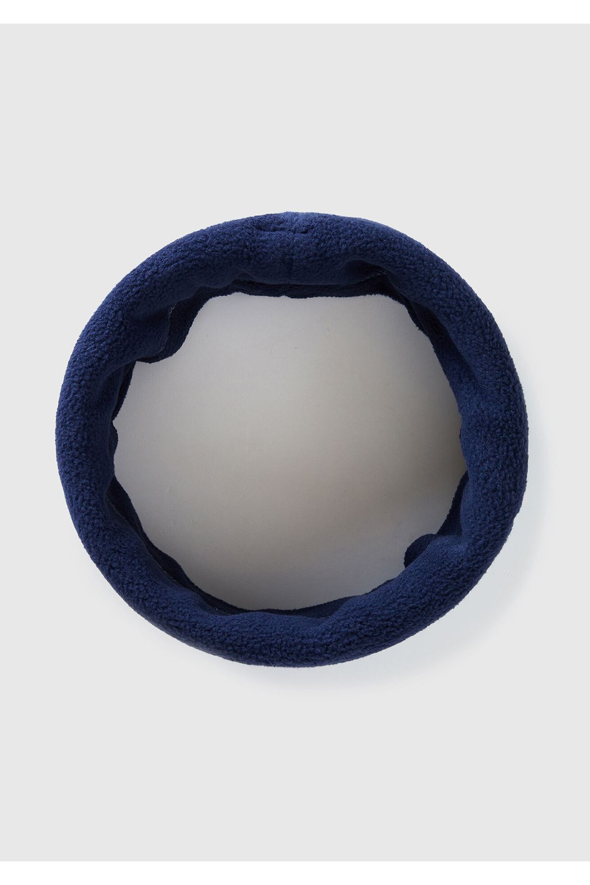 United Colors of Benetton Guler Pentru Gât Din Lână Brodat Cu Logo Bleumarin Pentru Băiat Masculin - One Size
