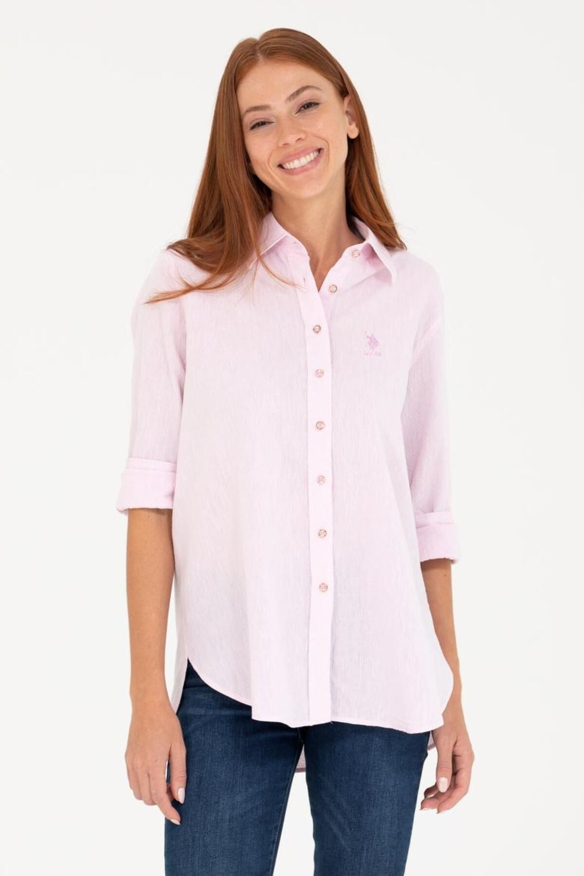 U.S. Polo Assn.-Women's Magnolia Linen Look Long Sleeve Shirt 1573469 4