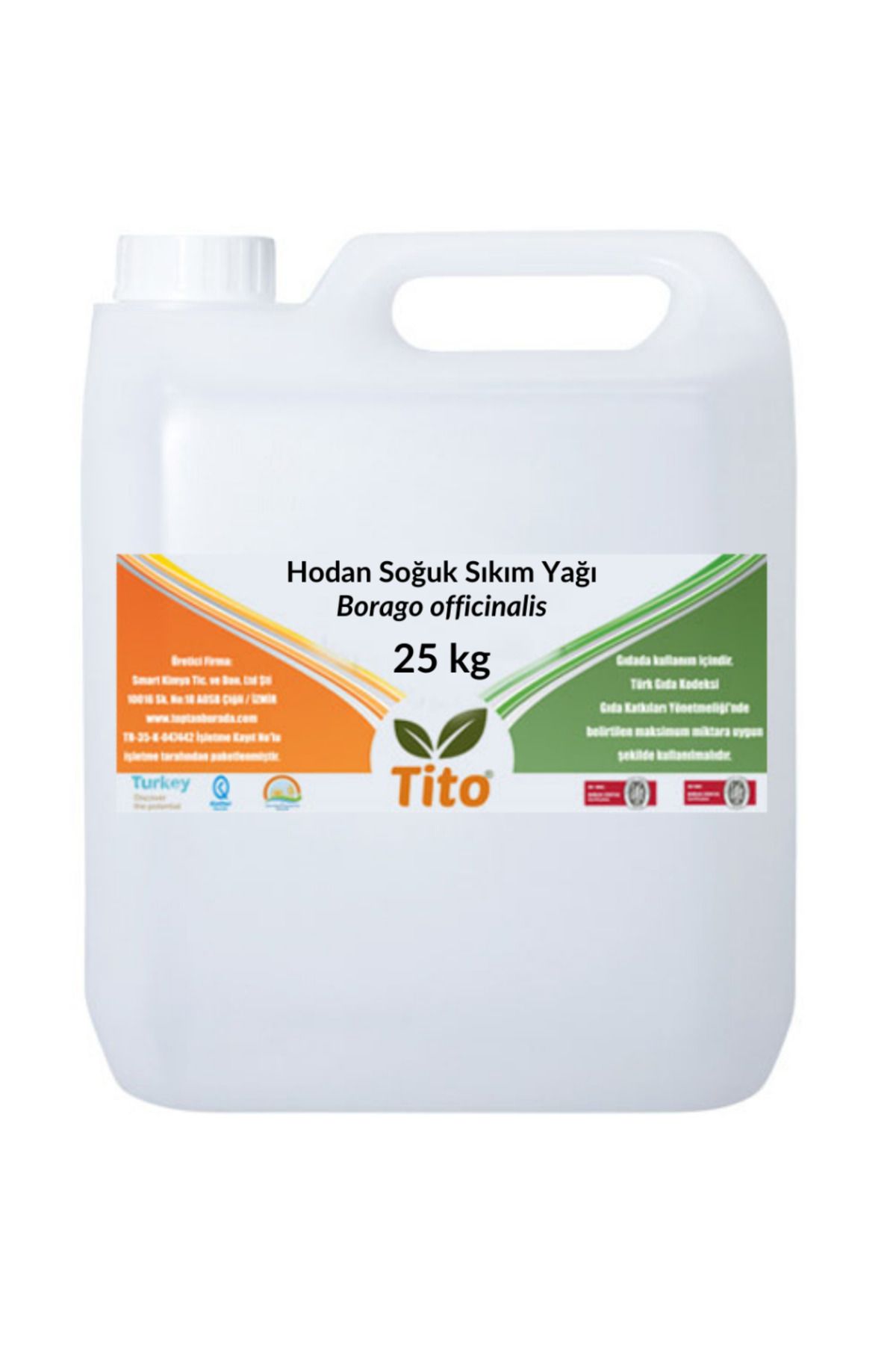 tito Hodan Soğuk Sıkım Yağı Borago officinalis 25 kg