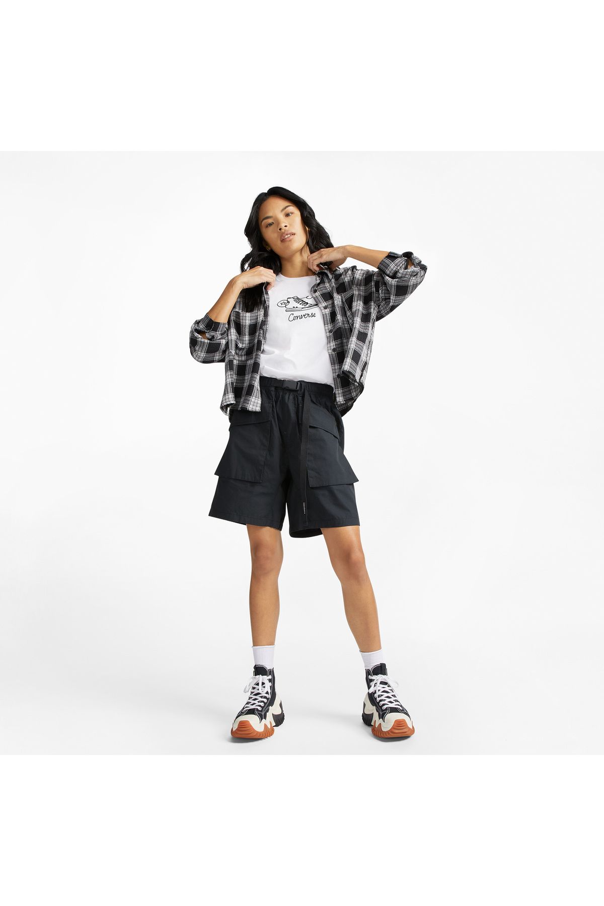 converse-Seasonal Sneaker inspo Women's White T-Shirt 2