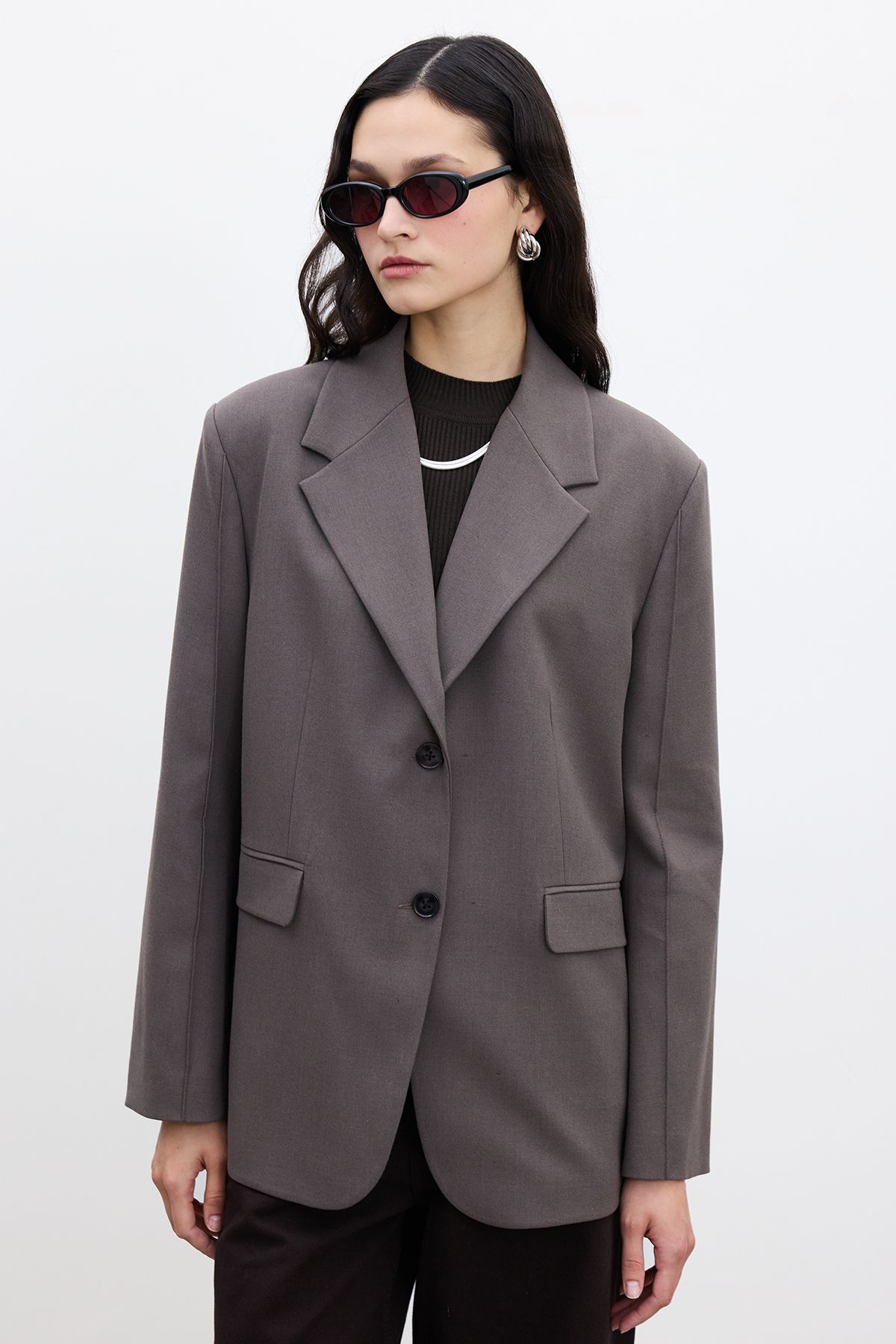 Manuka-Mink Classic Cut Blazer Jacket 2