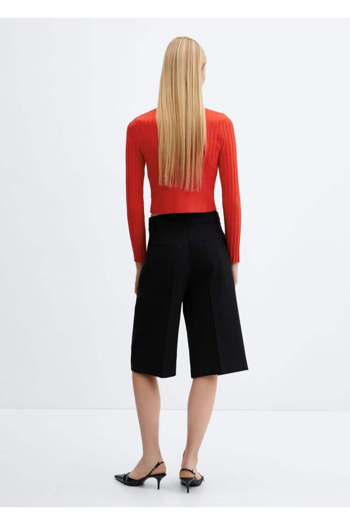 MANGO Woman-Short cardigan with zipper 4