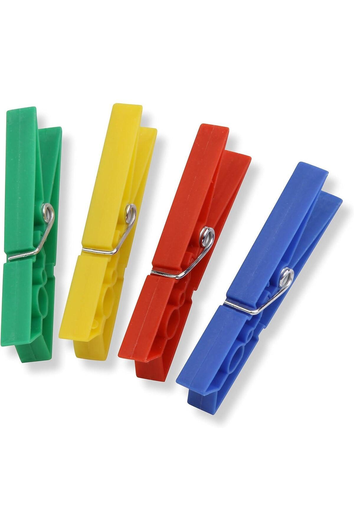 Genel Markalar 144 Adet Plastik İz Bırakmayan Çamaşır Mandalı, Ekstra Dayanıklı