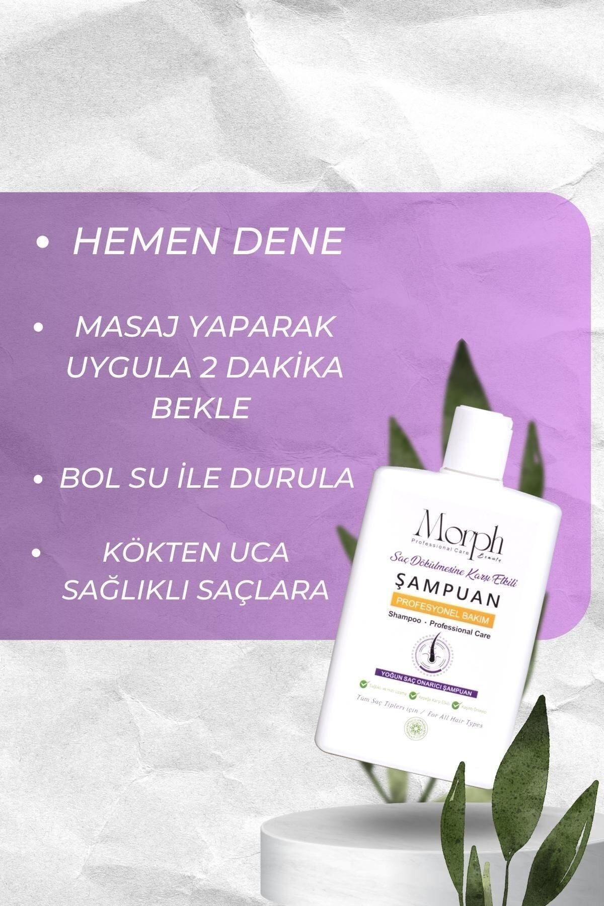 morphbeauty Bitkisel, Sülfatsız Tuzsuz Saç Dökülmesine Karşı Kepek Karşıtı Yoğun Onarıcı Şampuan 400 ml-7