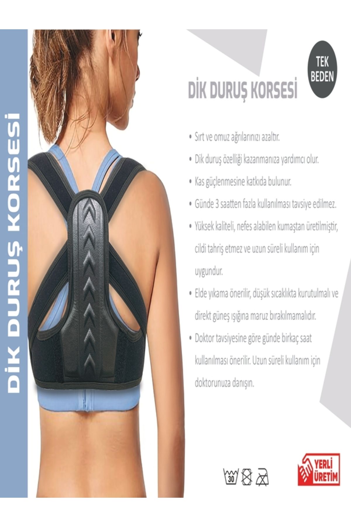 Ankaflex-Unisex Posture Corrector Adjustable Size Medical Corset Kyphosis Scoliosis Men's and Women's Di Posture Corset 8