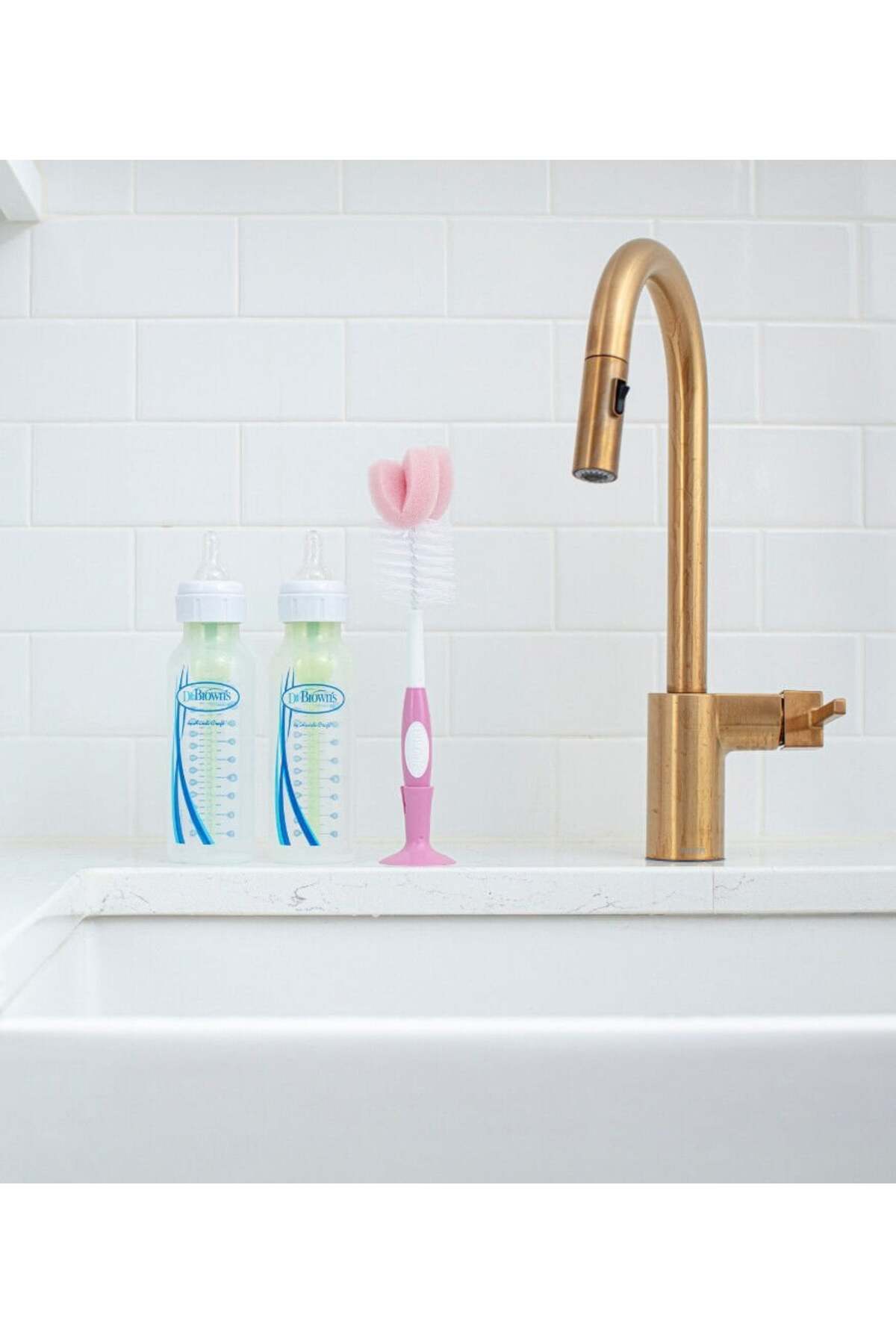 Dr.Brown's Dr Brown's Emzik ve Biberon Temizleme Fırçası Pembe fotoğrafı 4 (önizleme)