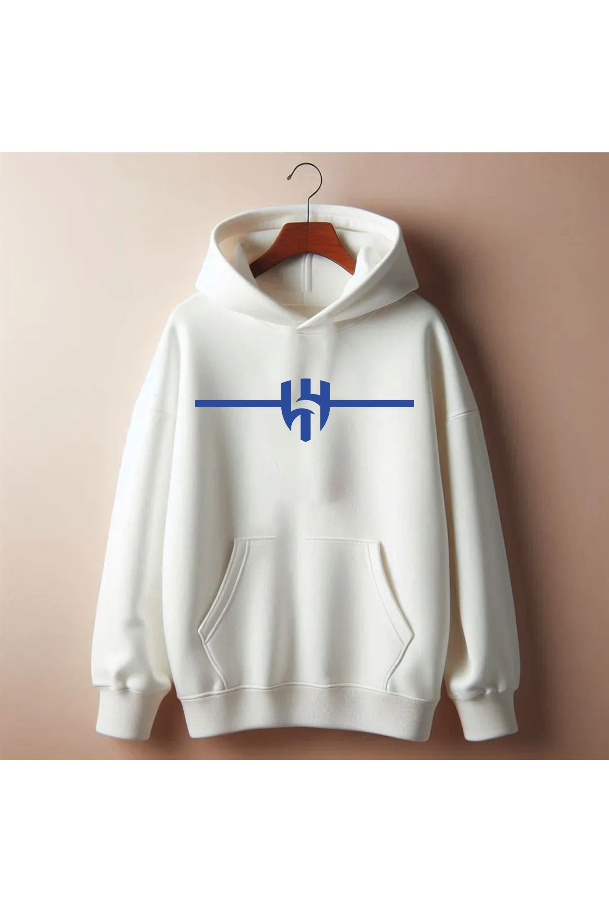 Pisa Art AL Hilal Özel Minimalist Tasarım Unisex Kapşonlu Taraftar Sweatshirt