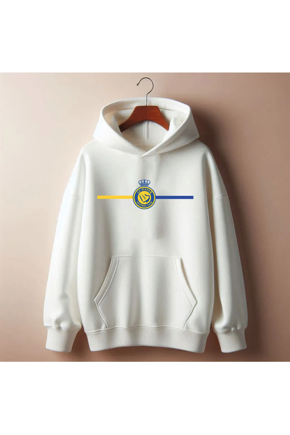 Pisa Art AL Nassr Özel Minimalist Tasarım Unisex Kapşonlu Taraftar Sweatshirt