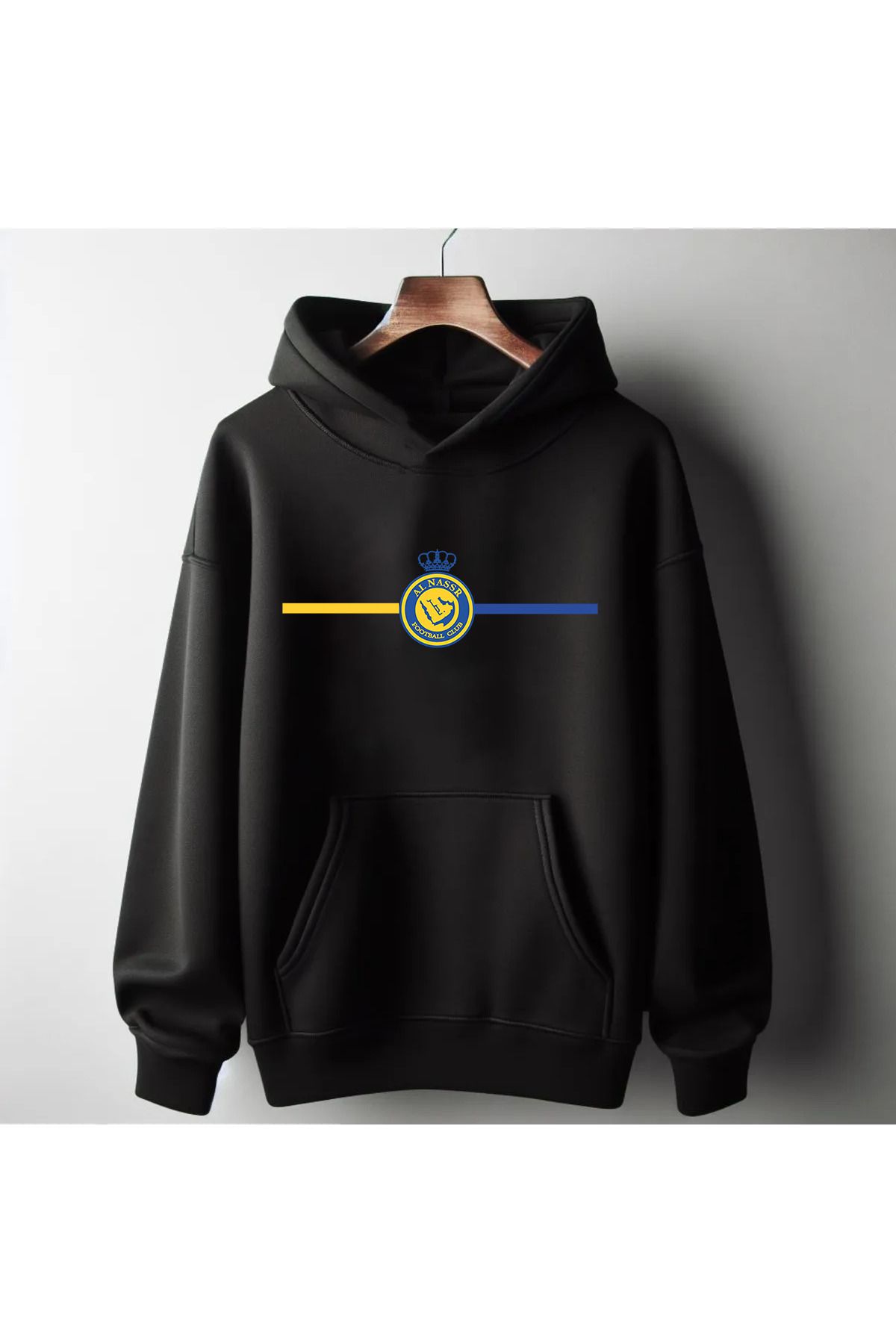 Pisa Art AL Nassr Özel Minimalist Tasarım Unisex Kapşonlu Taraftar Sweatshirt