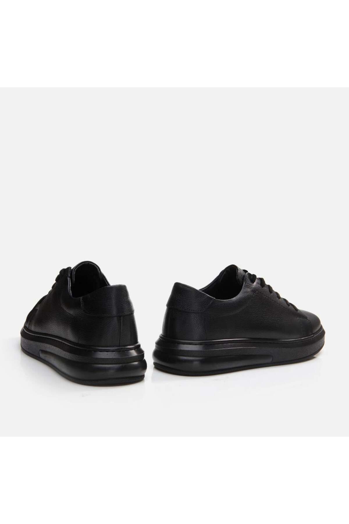 Yaya by Hotiç-Schwarze Herren-Freizeitschuhe aus echtem Leder 6