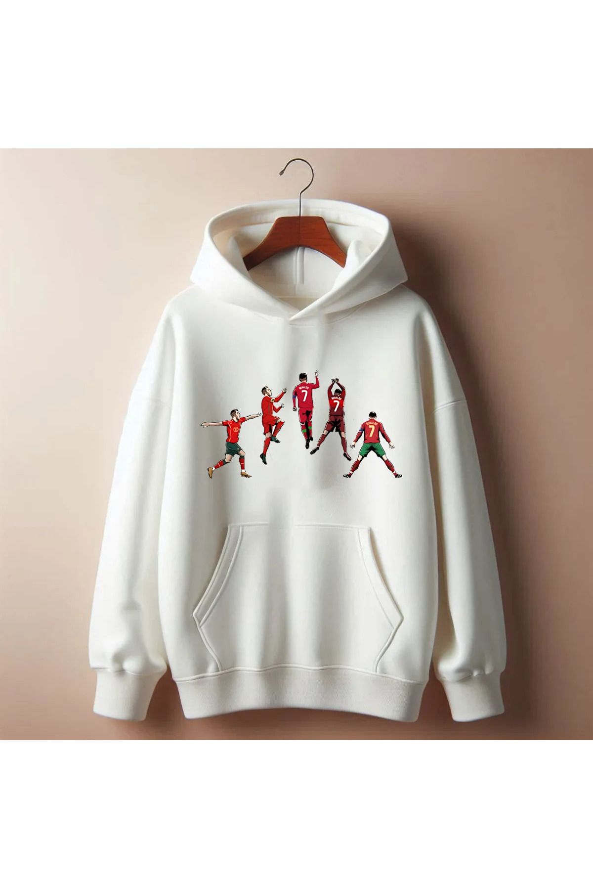 Pisa Art Cristiano Ronalo Portekiz Siu Özel Tasarım Unisex Sweatshirt