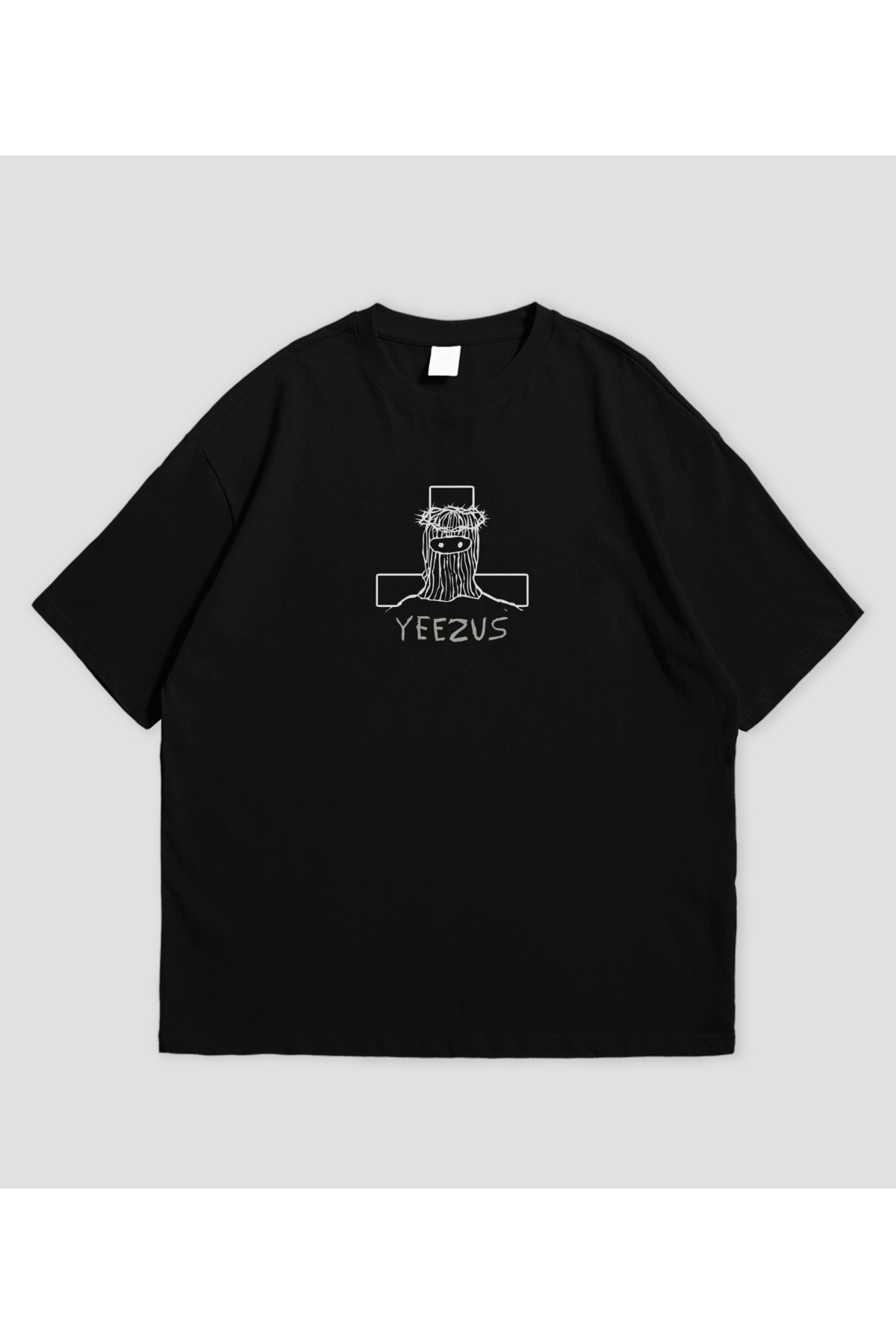 SVART WEAR  Kanye West - Yeezus Albüm Tasarımlı Unisex Oversize T-shirt - Görsel 2