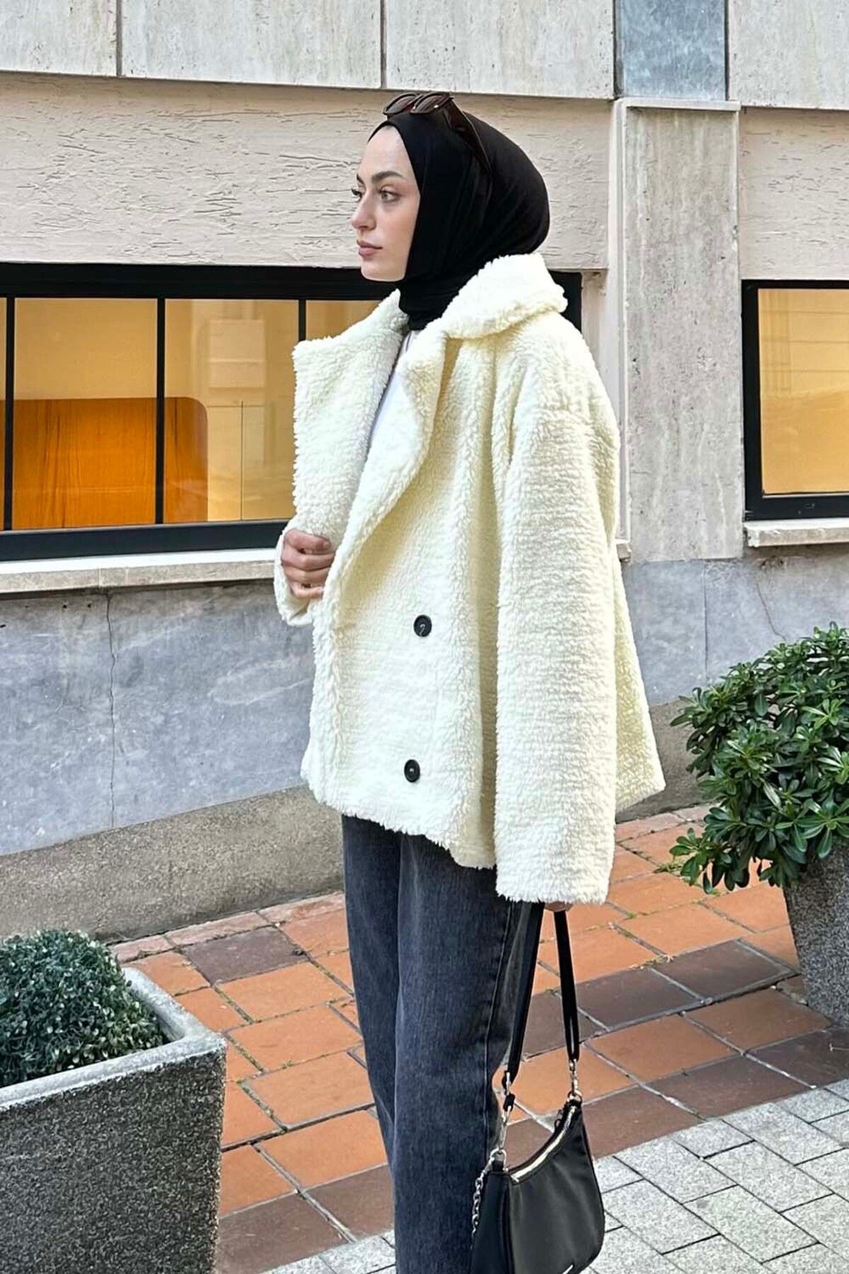 کت زنانه کمربند پالتو مفصل اورجینال lamelif