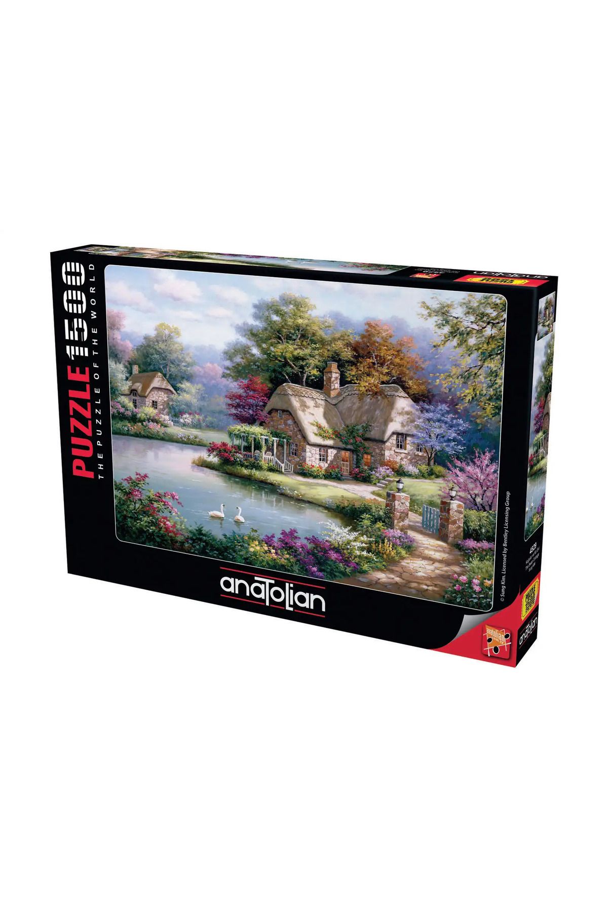 Anatolian Puzzle 1500 Parçalık Puzzle / Kuğular Ve Kır Evi - Kod: 4529