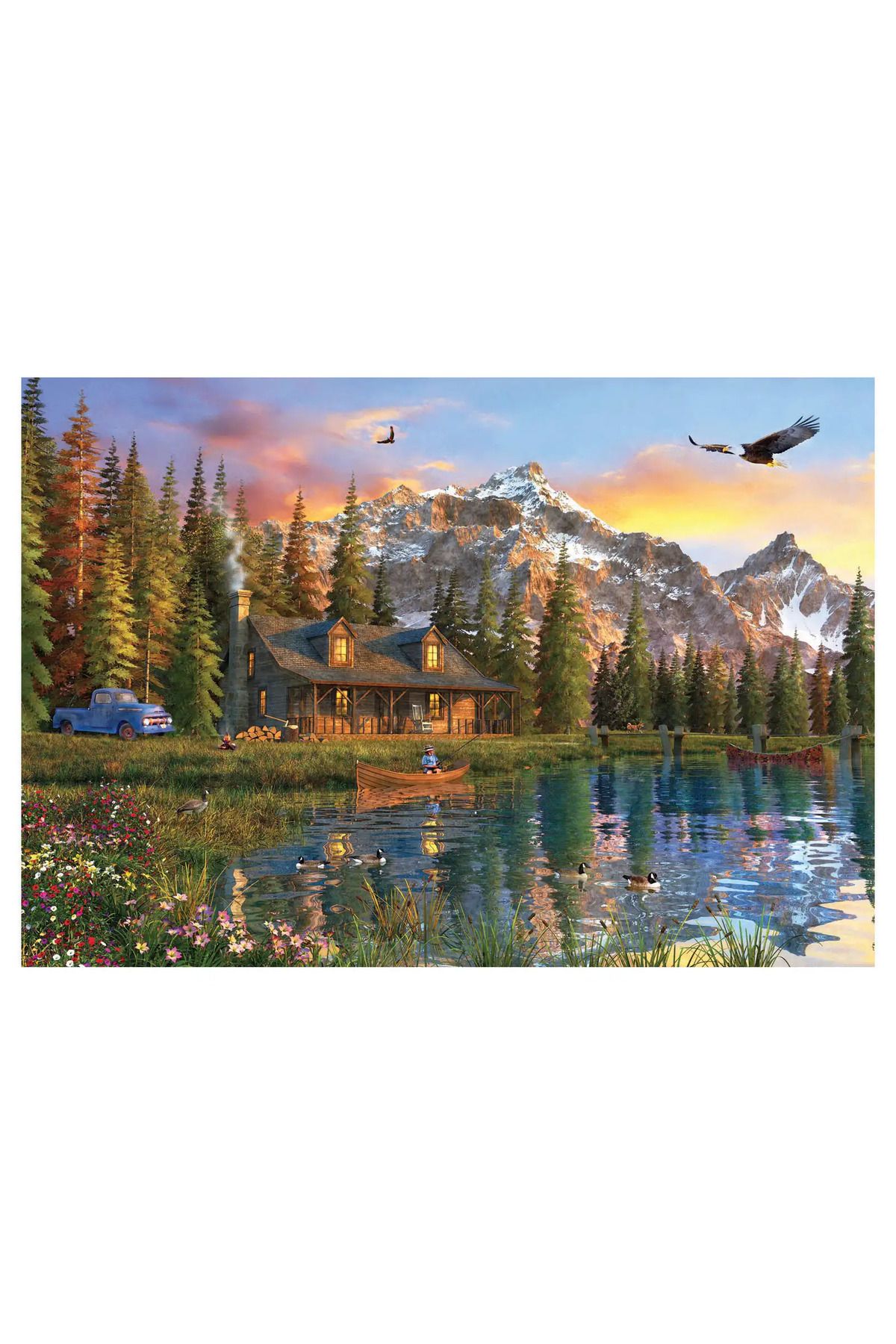 پازل 2000 قطعه‌ای Anatolian مدل «خانه قدیمی» – کد 3933 – طراحی چشم‌نواز با کیفیت بالا Anatolian Puzzle