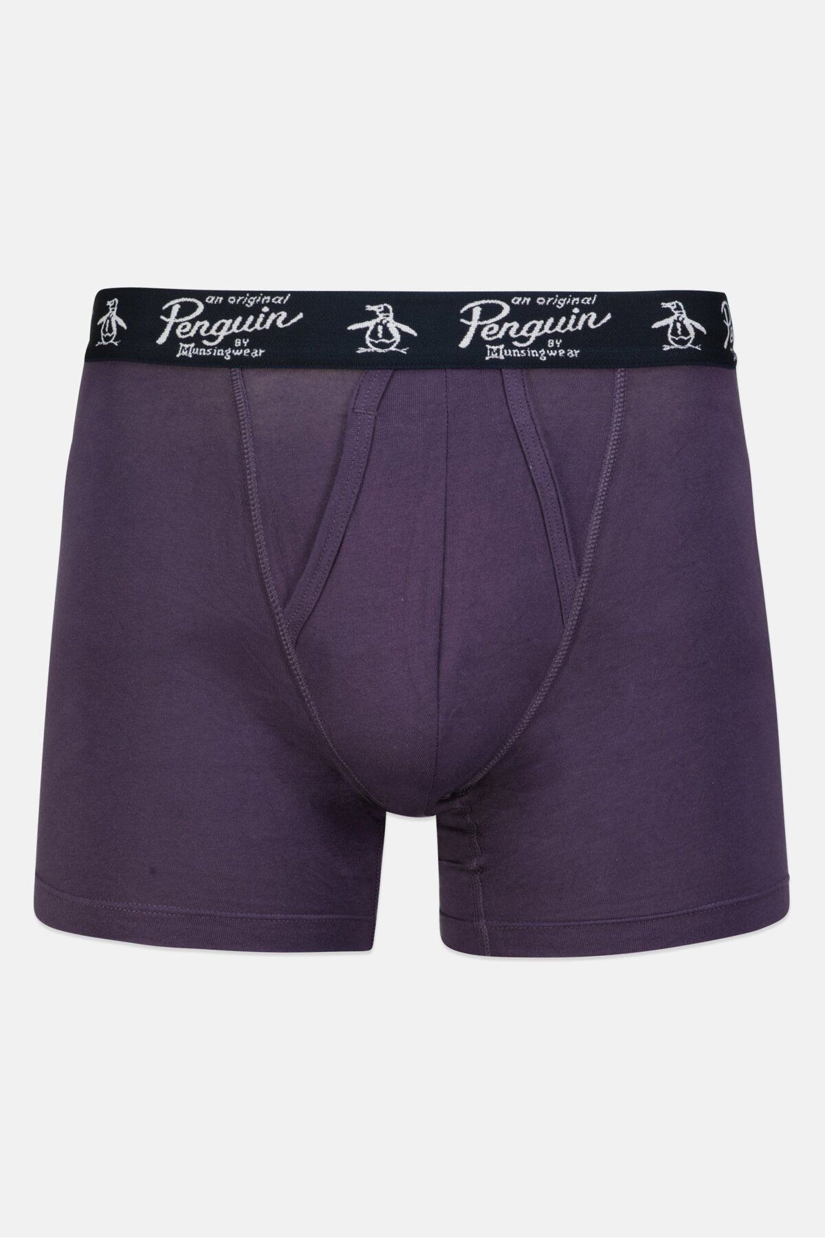 PENGUİN-Men 3 Pc Textured Boxer Briefs, Maroon/Purple/Dark Grey 7