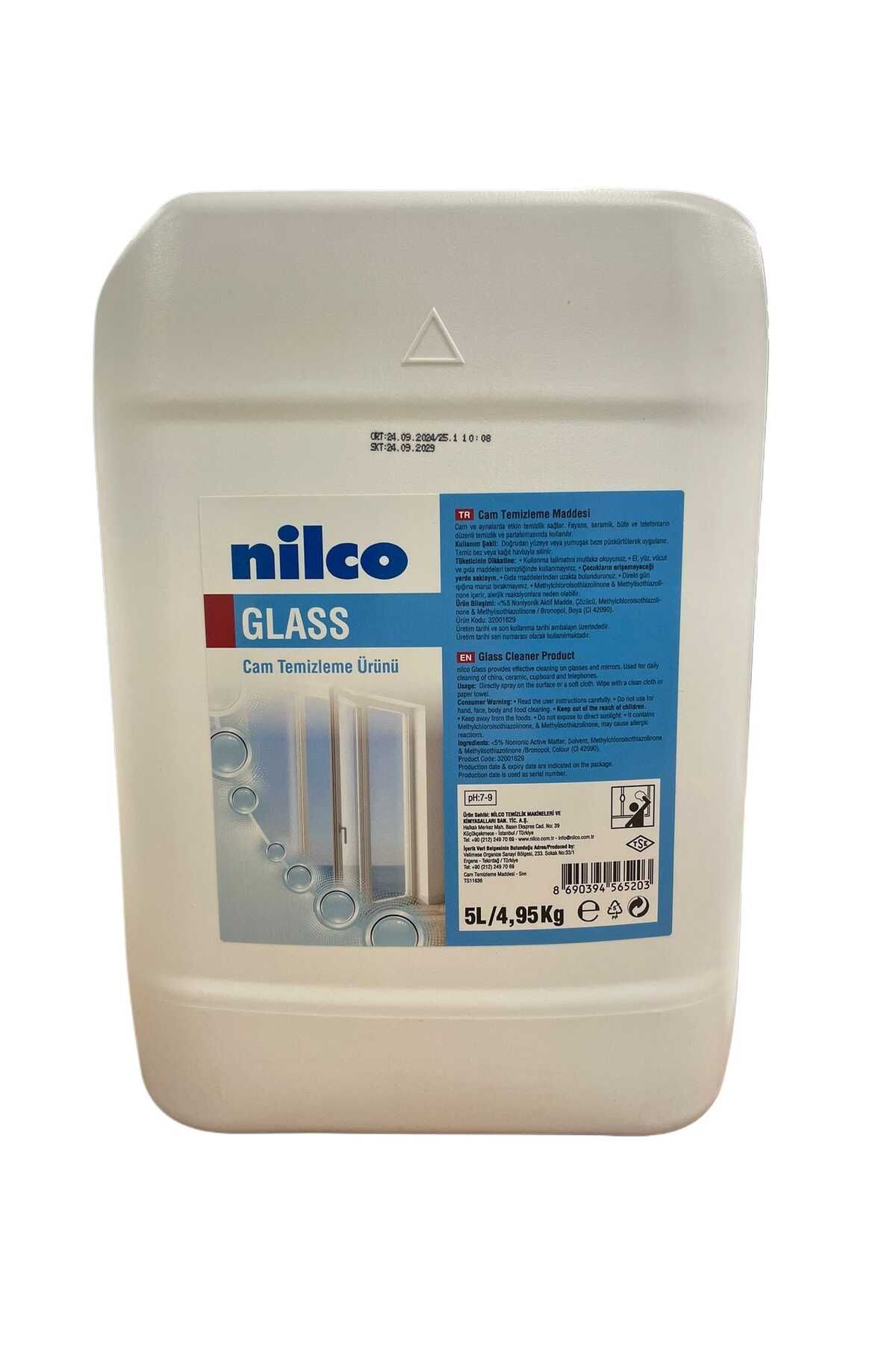 nilco NİLCO GLASS SIVI CAM TEMİZLEYİCİ (5 Lt)