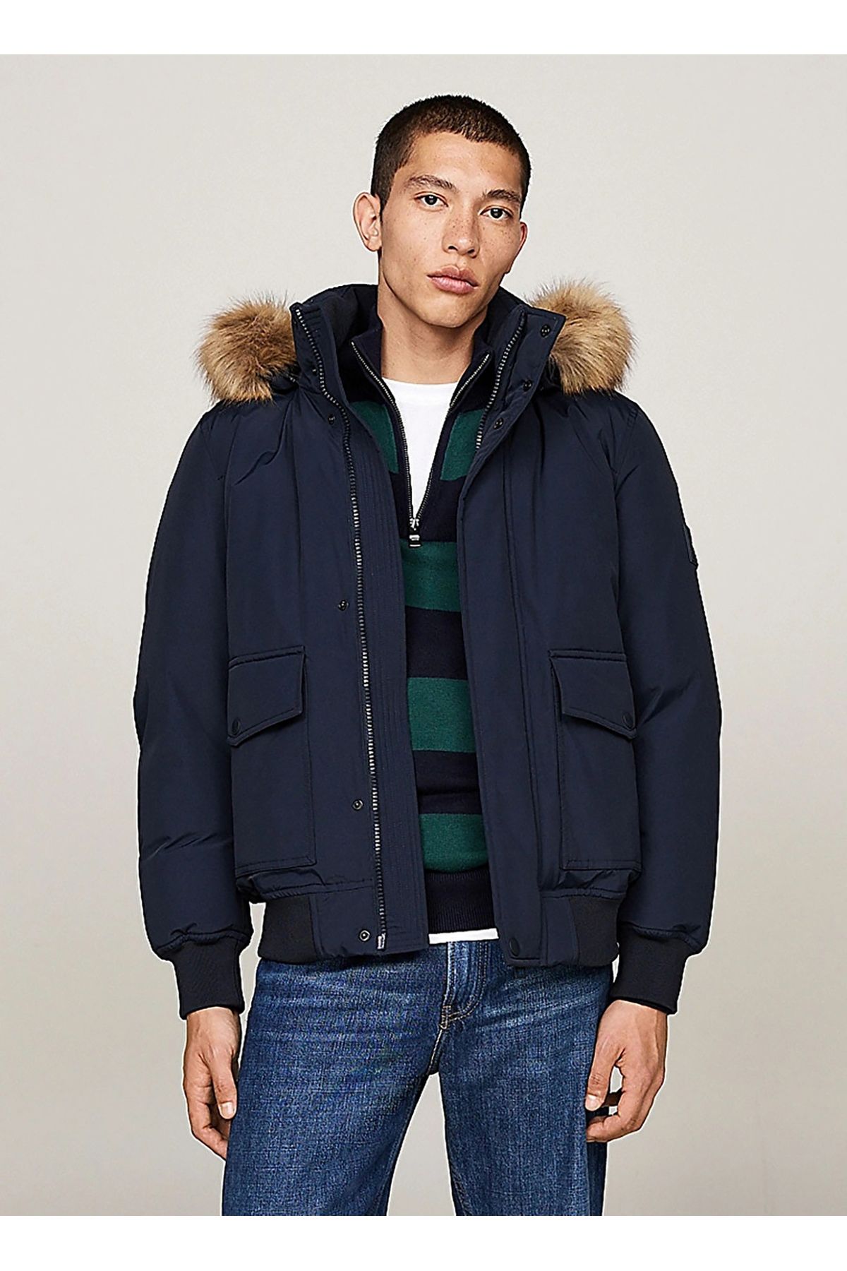کت مردانه آبی معمولی MW0MW37412DW5 Tommy Hilfiger