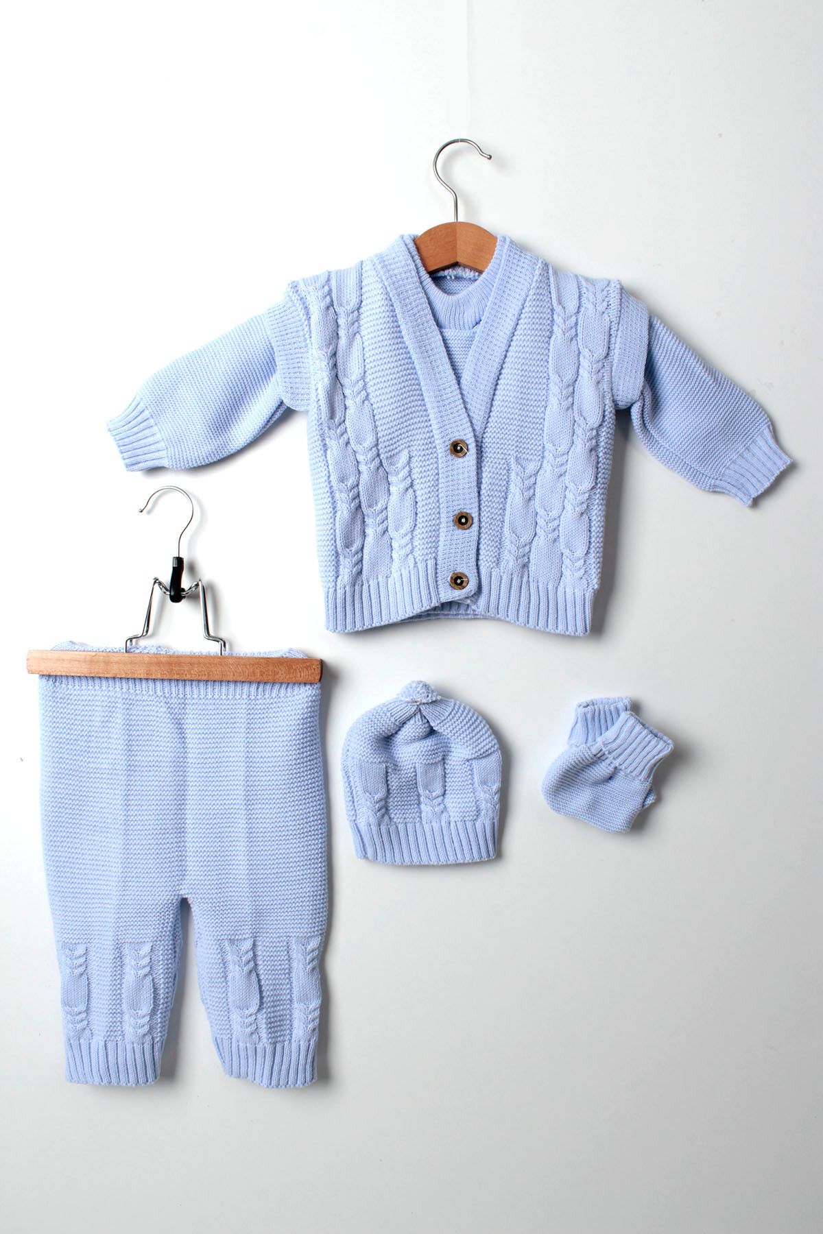 ESİLA KİDS-Unisex Knitted Knitwear Baby Set 1