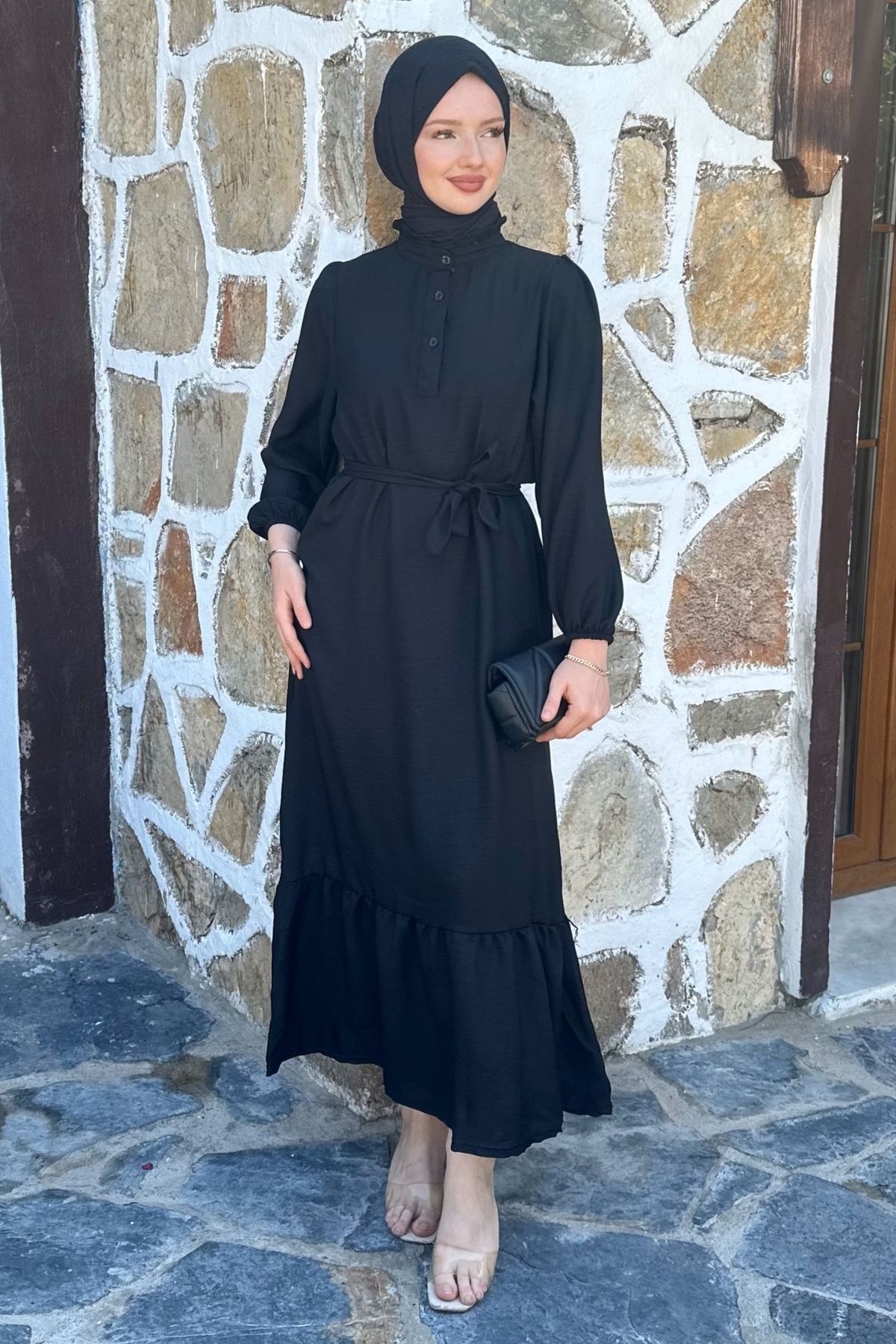Gizce-Moly Black Dress 3