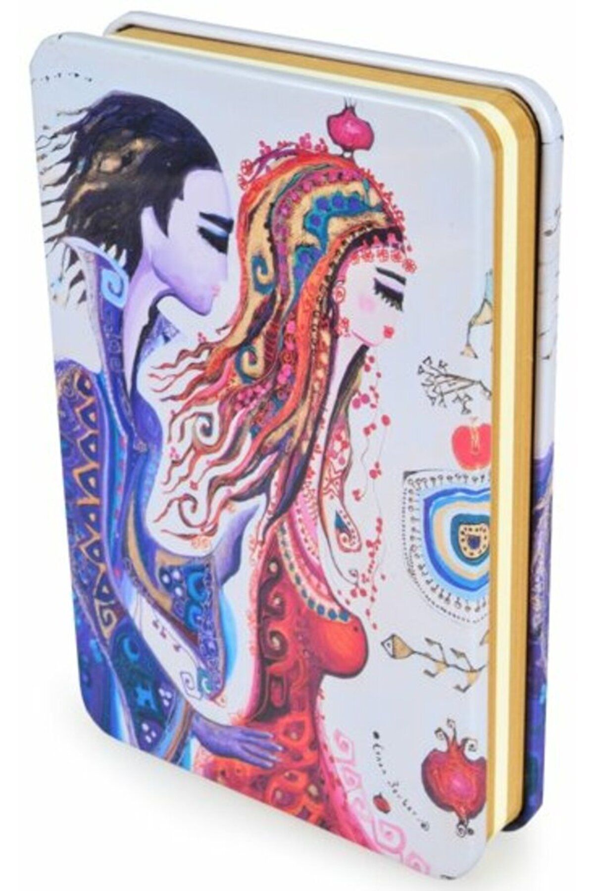 Biggdesign-دفتر ملاحظات بغطاء معدني من Love 5