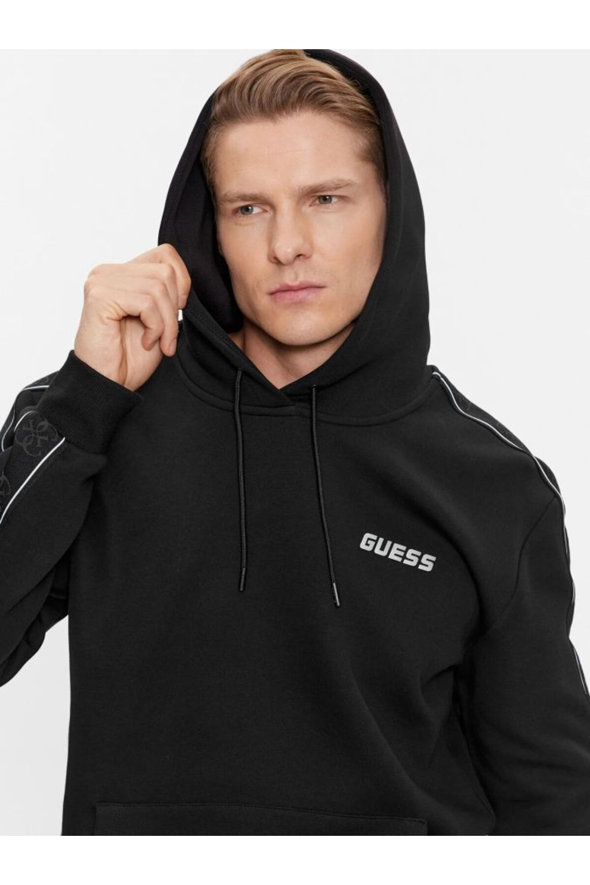سویشرت مشکی مردانه سویی شرت اورجینال Guess