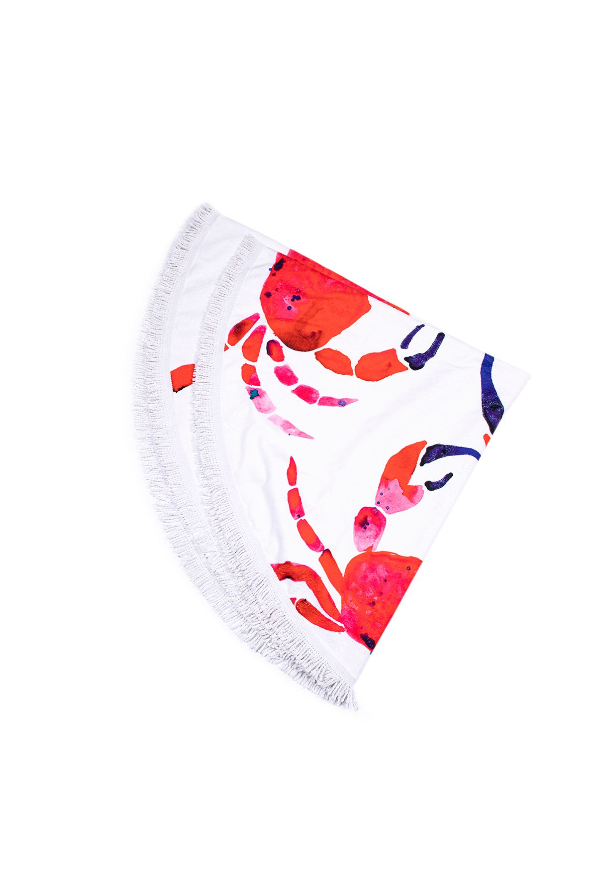 ANEMOSS-Crab Round Beach Towel 8
