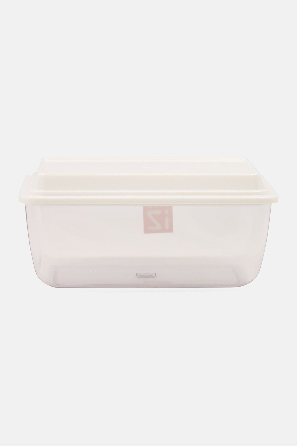 Zak! Designs-Countertop Airtight Butter Dish Tray With Lid, White 3