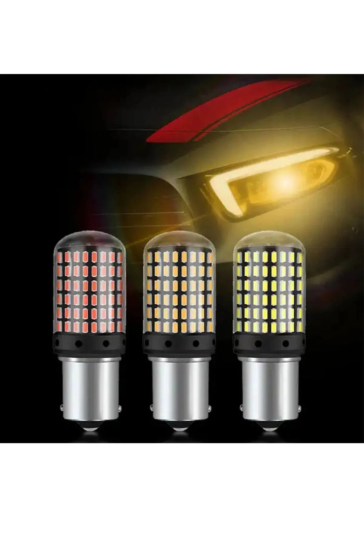 Tiger Marketing 144 Led Kırmızı Fren Lambası Tek Duy Mükemel Işık