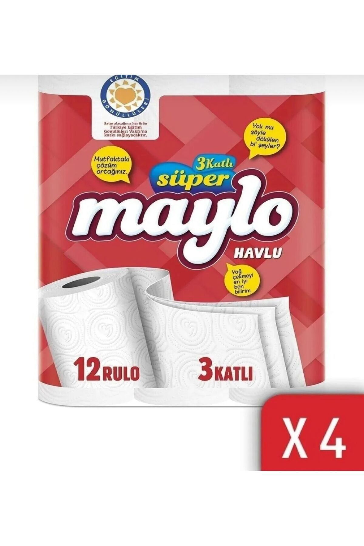 Maylo SÜPER MAYLO KAĞIT HAVLU (12Lİ)X4