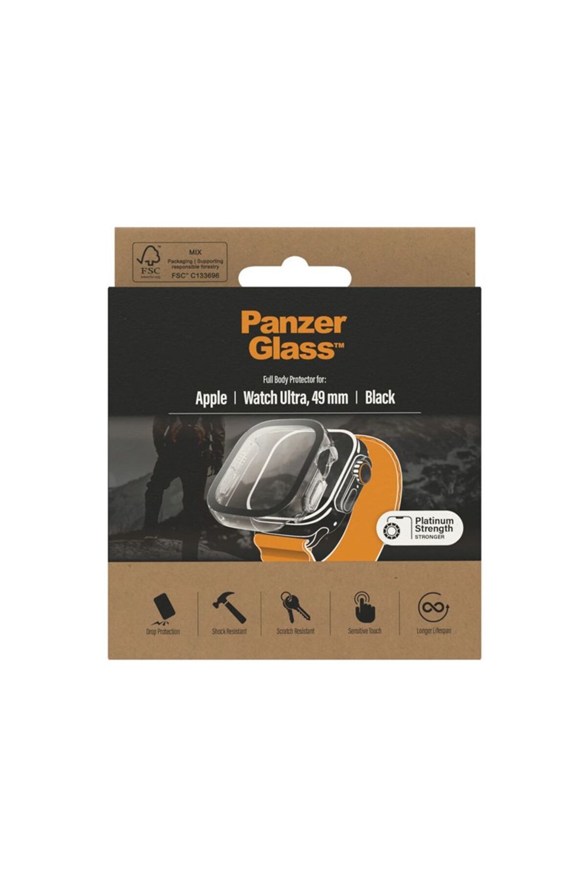 PanzerGlass-Apple Watch Ultra 49mm Full Body - Black 4