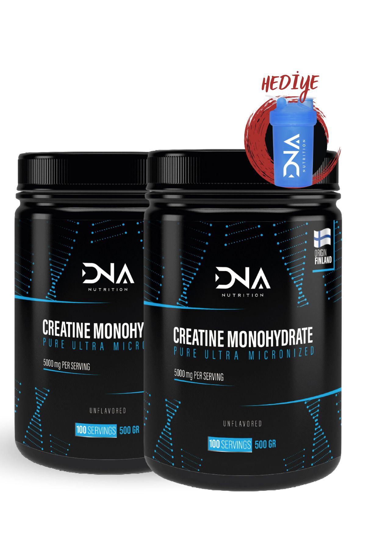 Dna Nutrition Creatine 500gr X 2 Adet (TOPLAM 1000GR - 200 SERVİS)