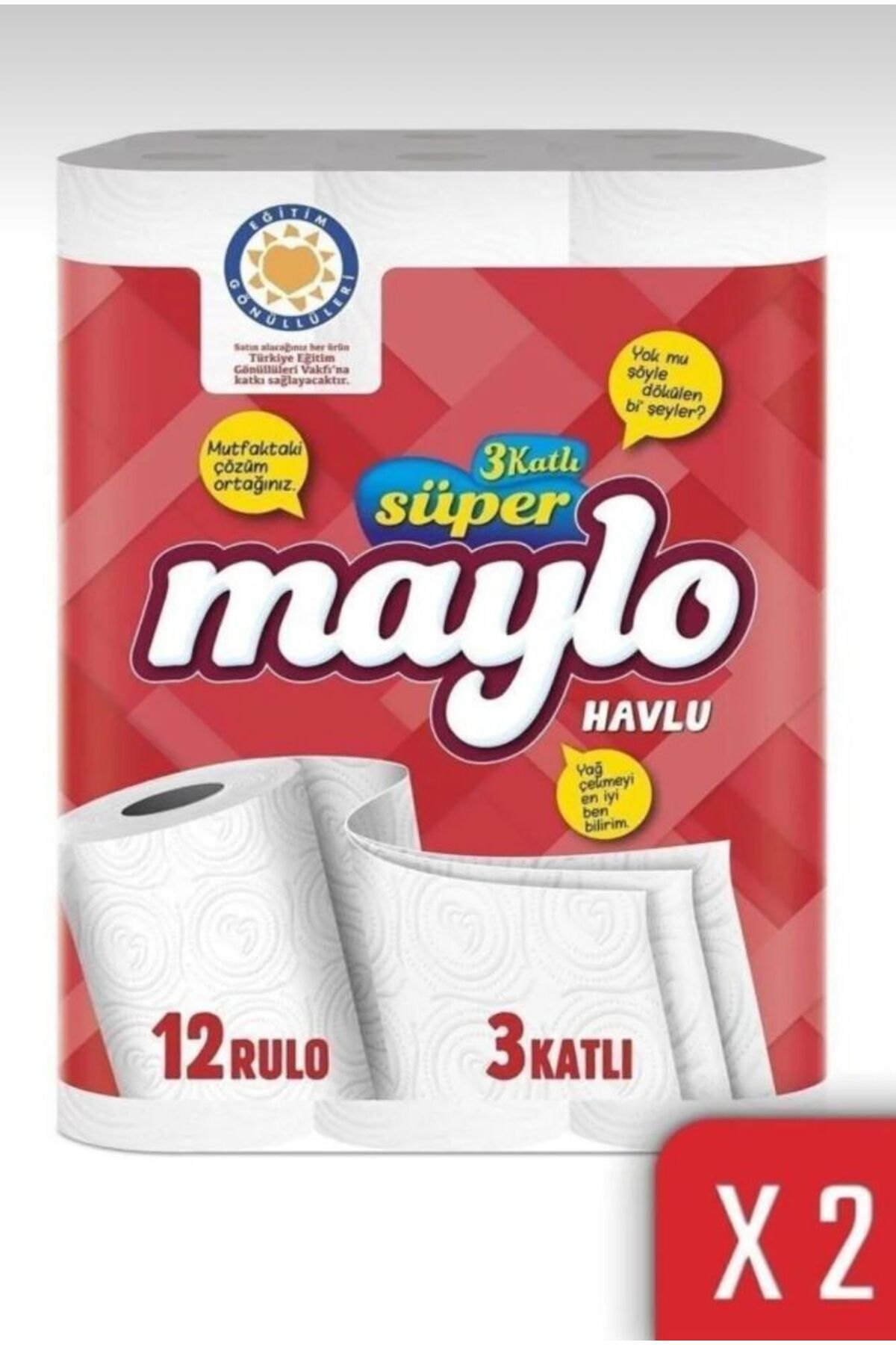 Maylo SÜPER MAYLO KAĞIT HAVLU (12'Lİ)X2