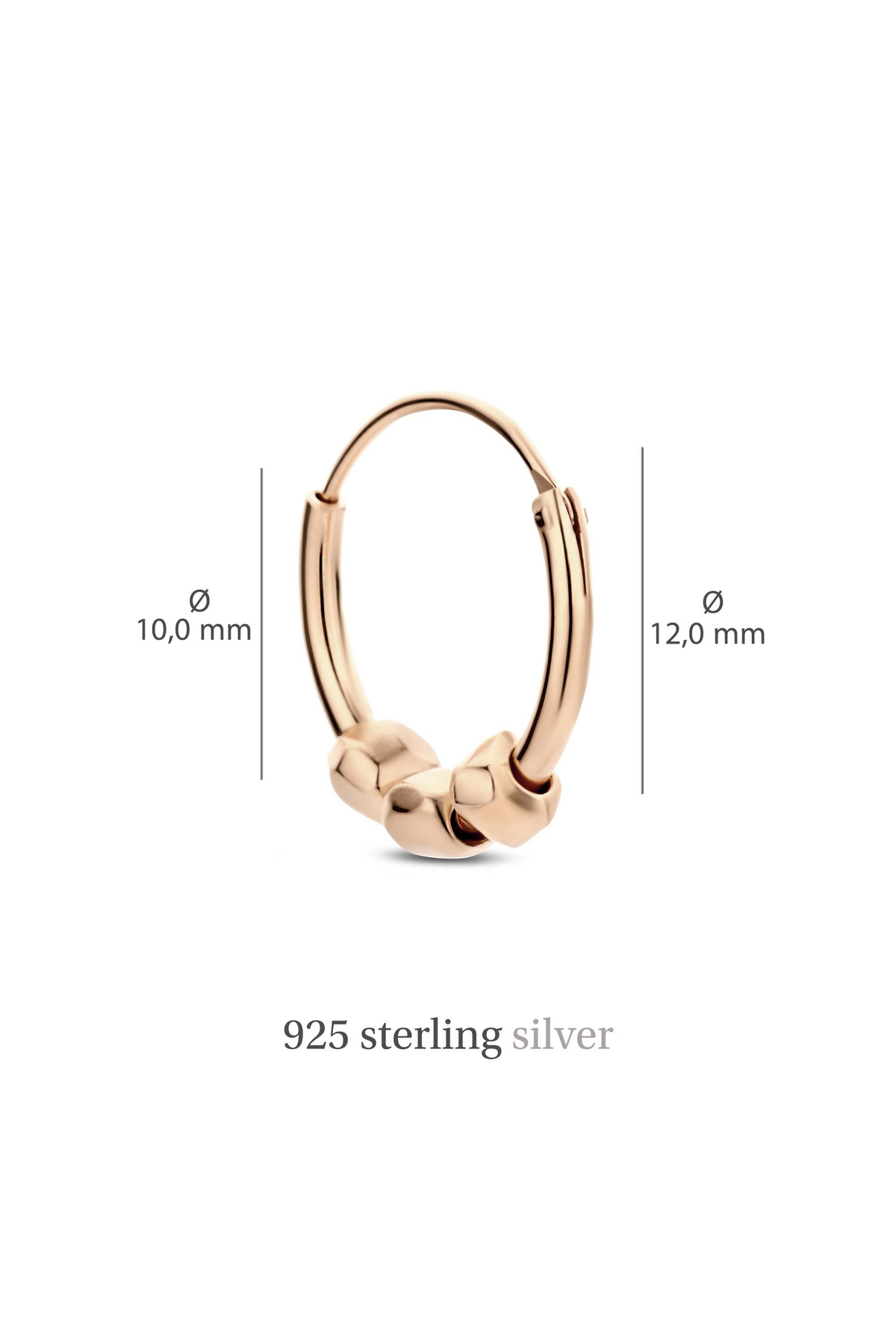 Violet Hamden-Sisterhood Feminine 925 Sterling Silberne Roségold Plated Creolen VH360037 5