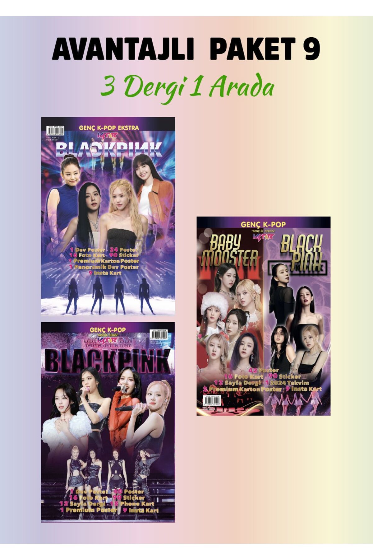 KSTAR Avantajlı Paket 9 / Blackpink Dergisi Kpop