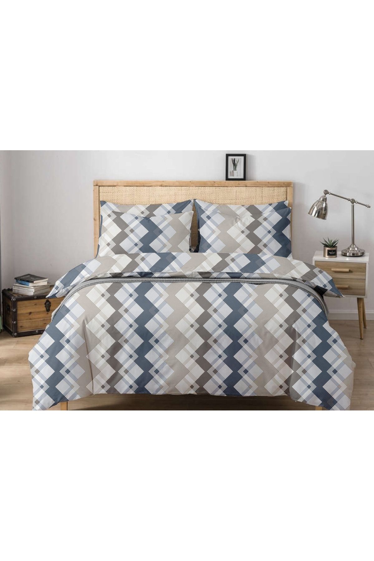 SENLİFE-Cotton Single Belysima Duvet Cover Set - Elastic 1