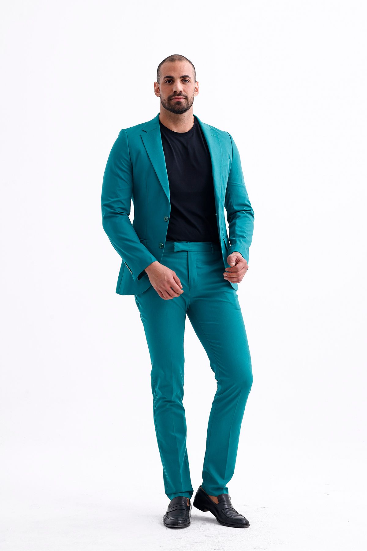 Koch London-Men's Turquoise Oversize Pants - Modern Fit and Stylish Design 6