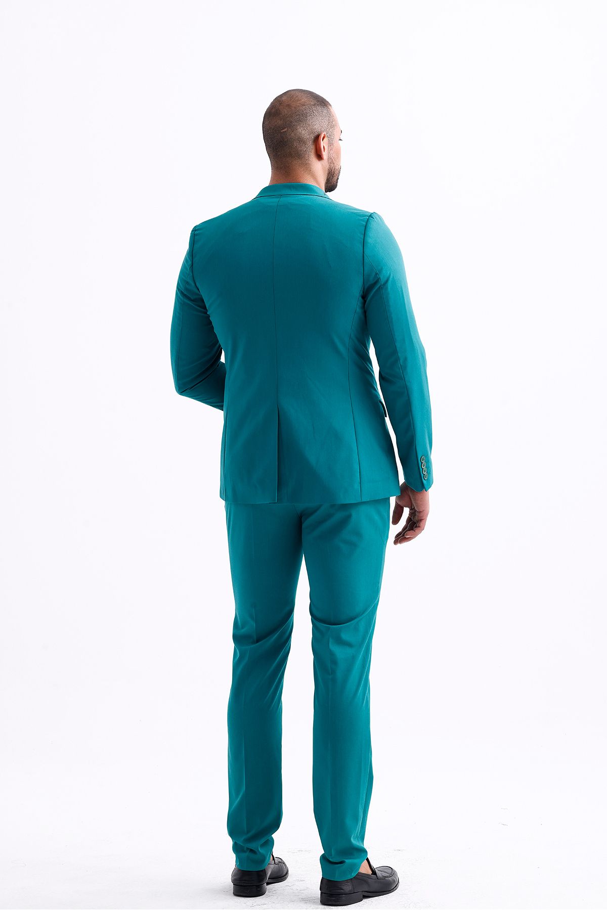 Koch London-Men's Turquoise Oversize Pants - Modern Fit and Stylish Design 3