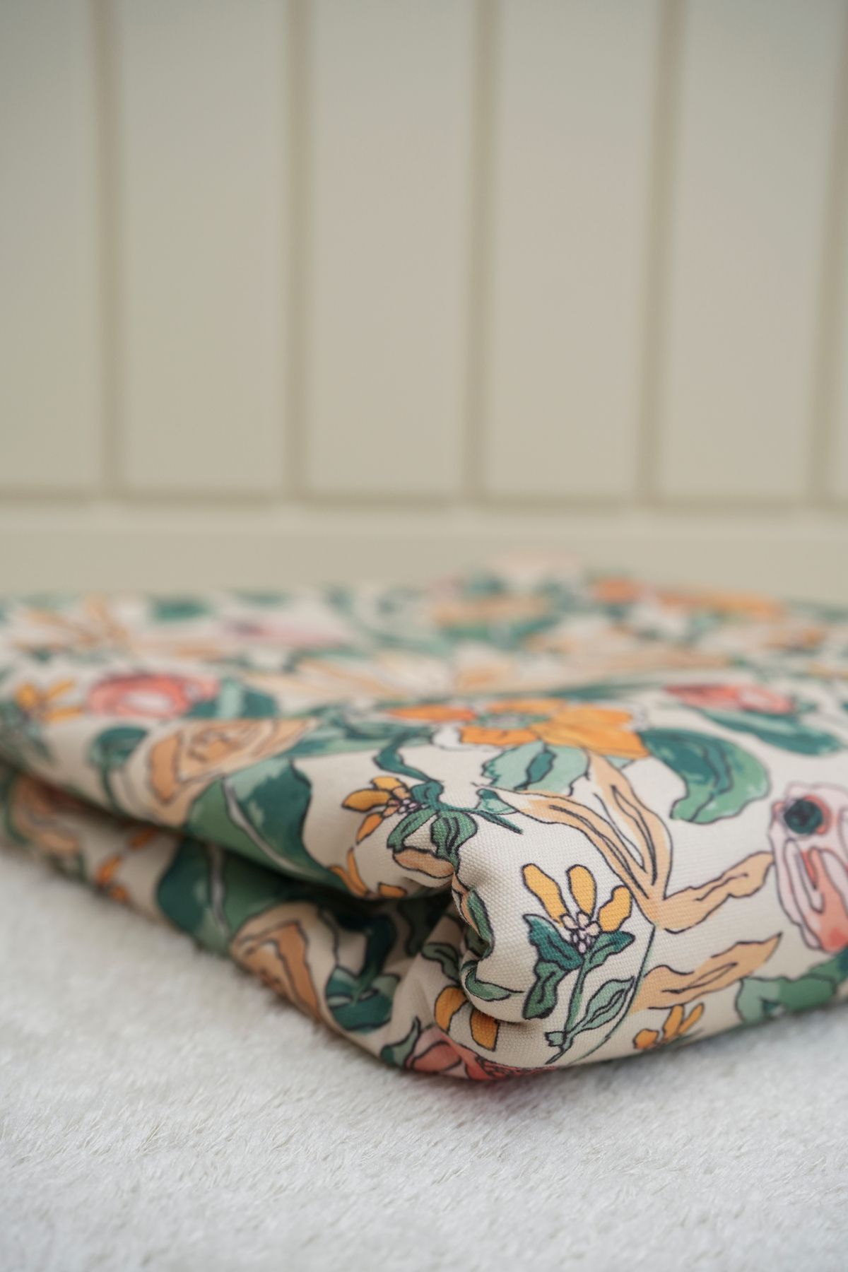 Tuğba Kuğu-Printed Panama Fabric (100% Cotton) |   Whimsical Roses 6