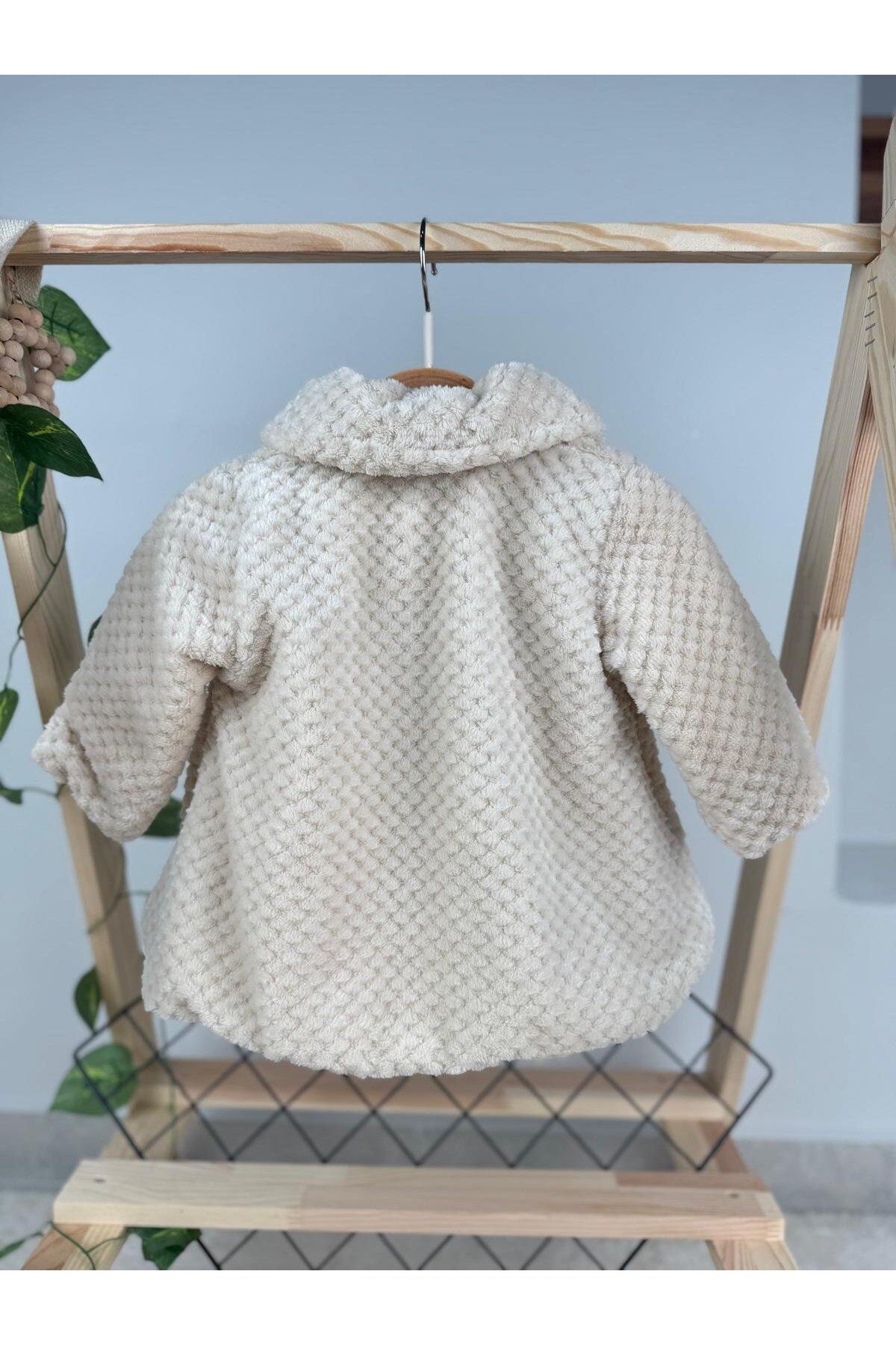 Minizade-Winter Plush Baby Girl/Child Cardigan Coat 4