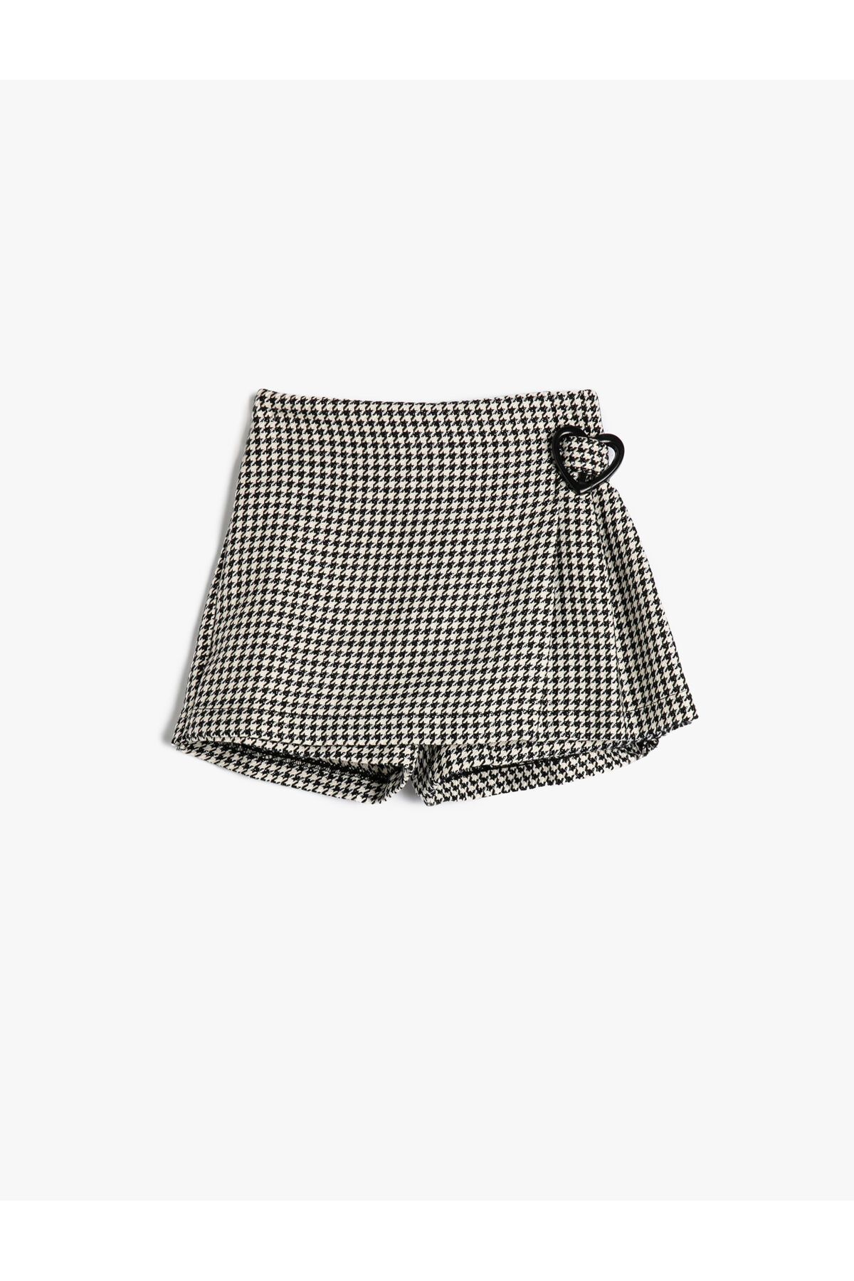 Koton Fusta Scurtă Plisată Cu Model Houndstooth Femeie - 12–18 months